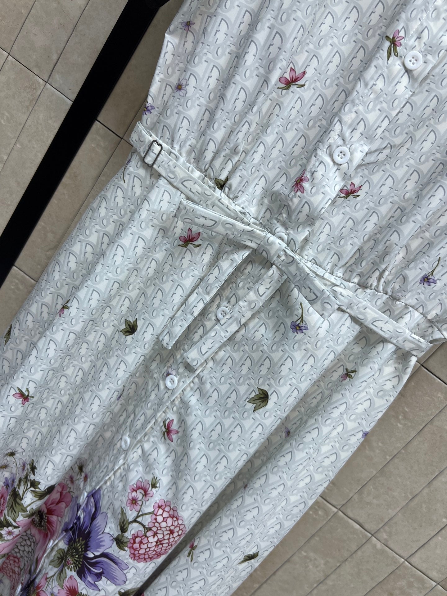CD 26s Floral Shirt Dress Polyester 400742