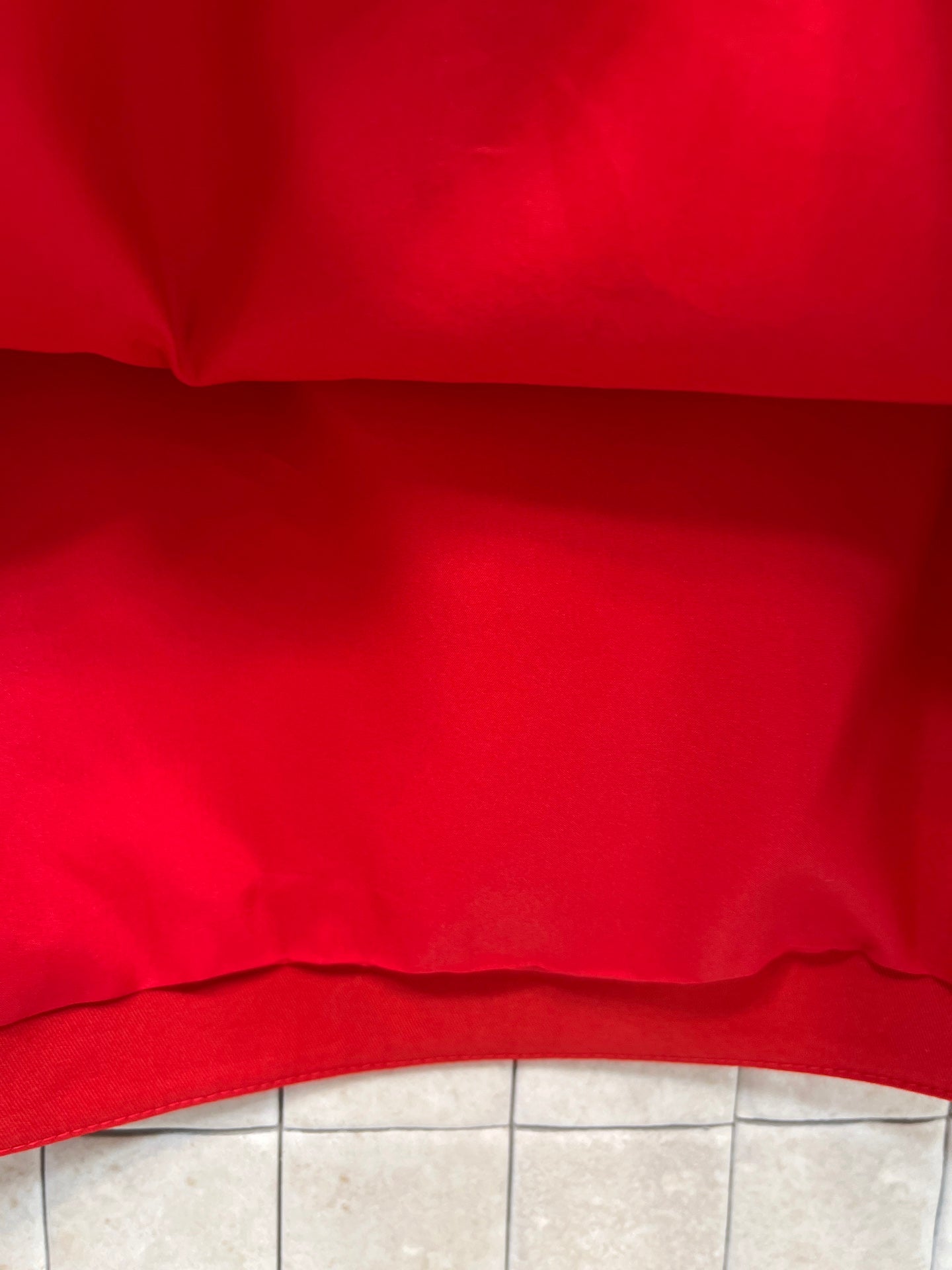 Loewe Balloon Skirt Red Cotton Silk 402854