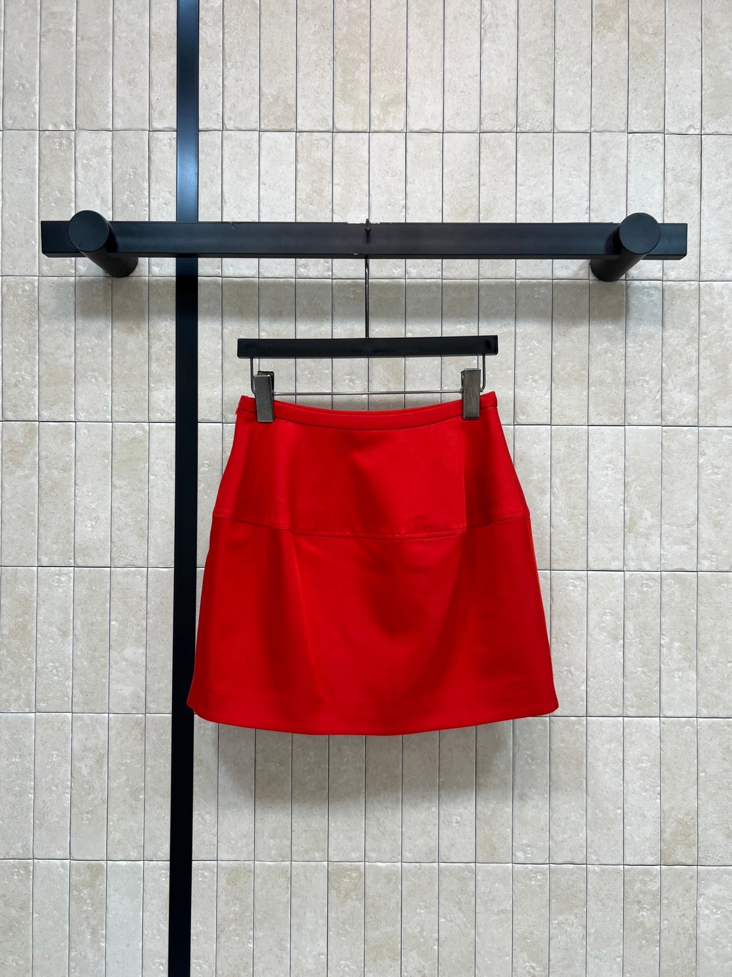 Loewe Balloon Skirt Red Cotton Silk 402854