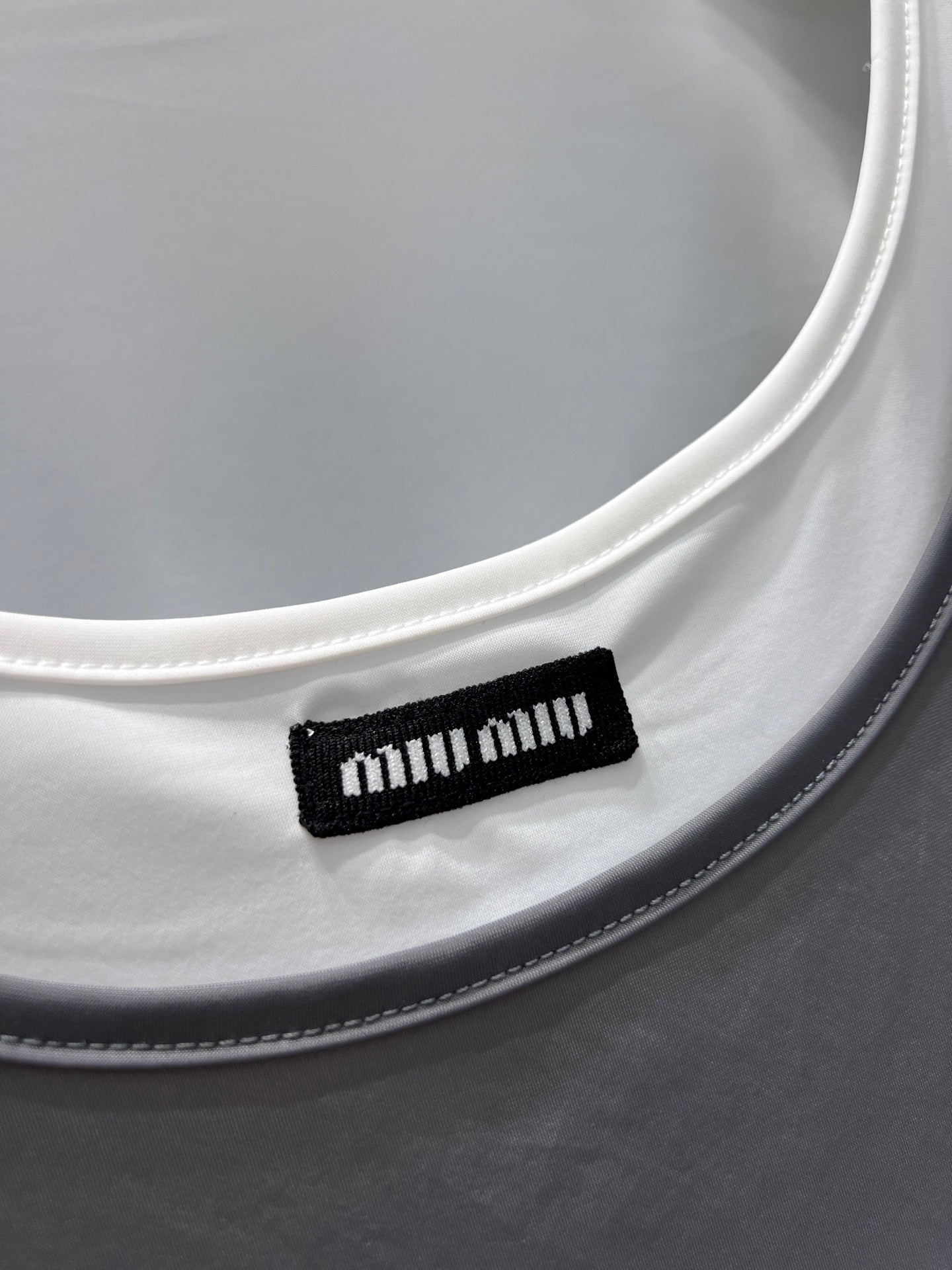 Miu Stretch Jersey Mini-Dress Steel Gray Nylon 394262