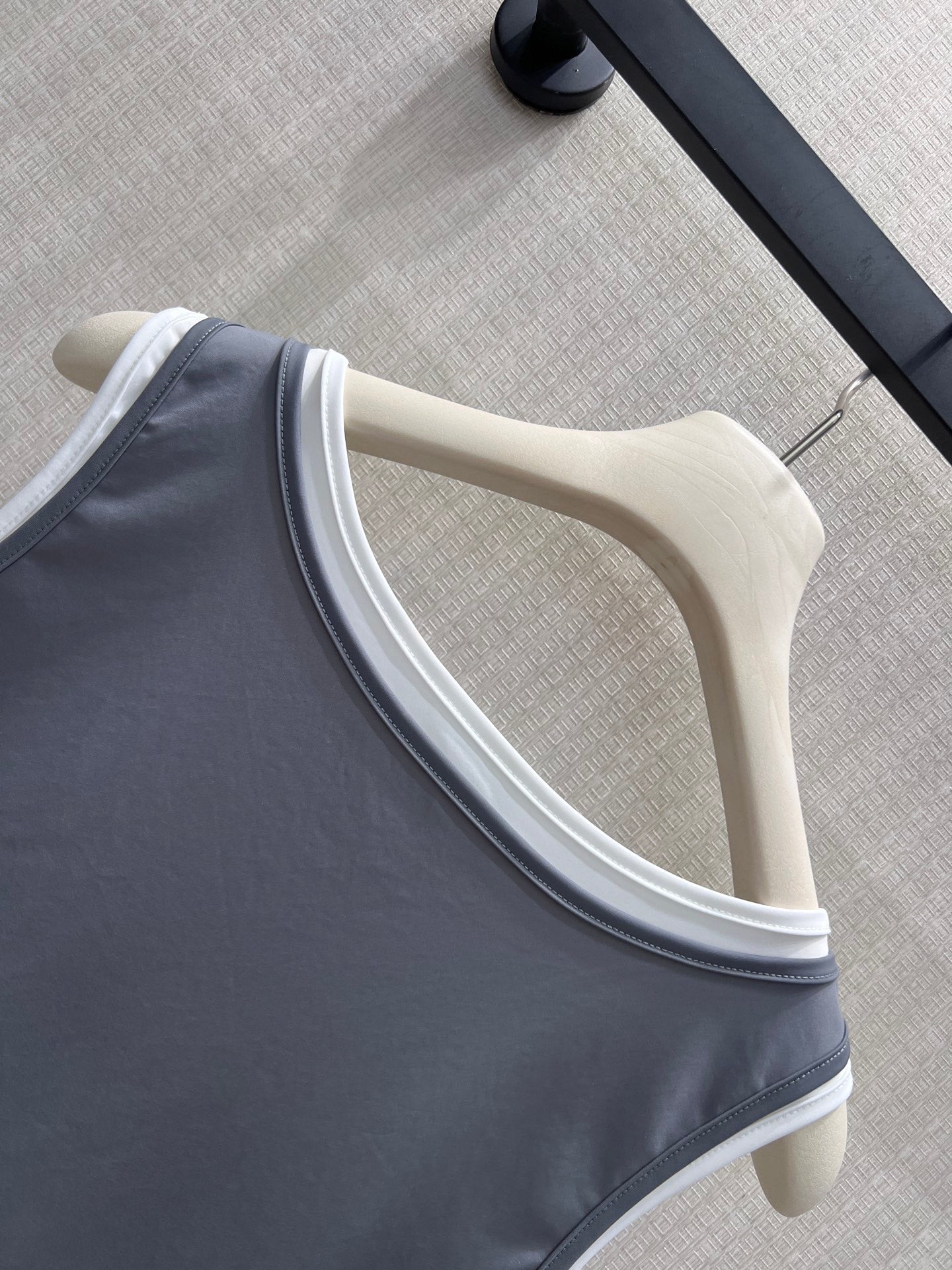 Miu Stretch Jersey Mini-Dress Steel Gray Nylon 394262