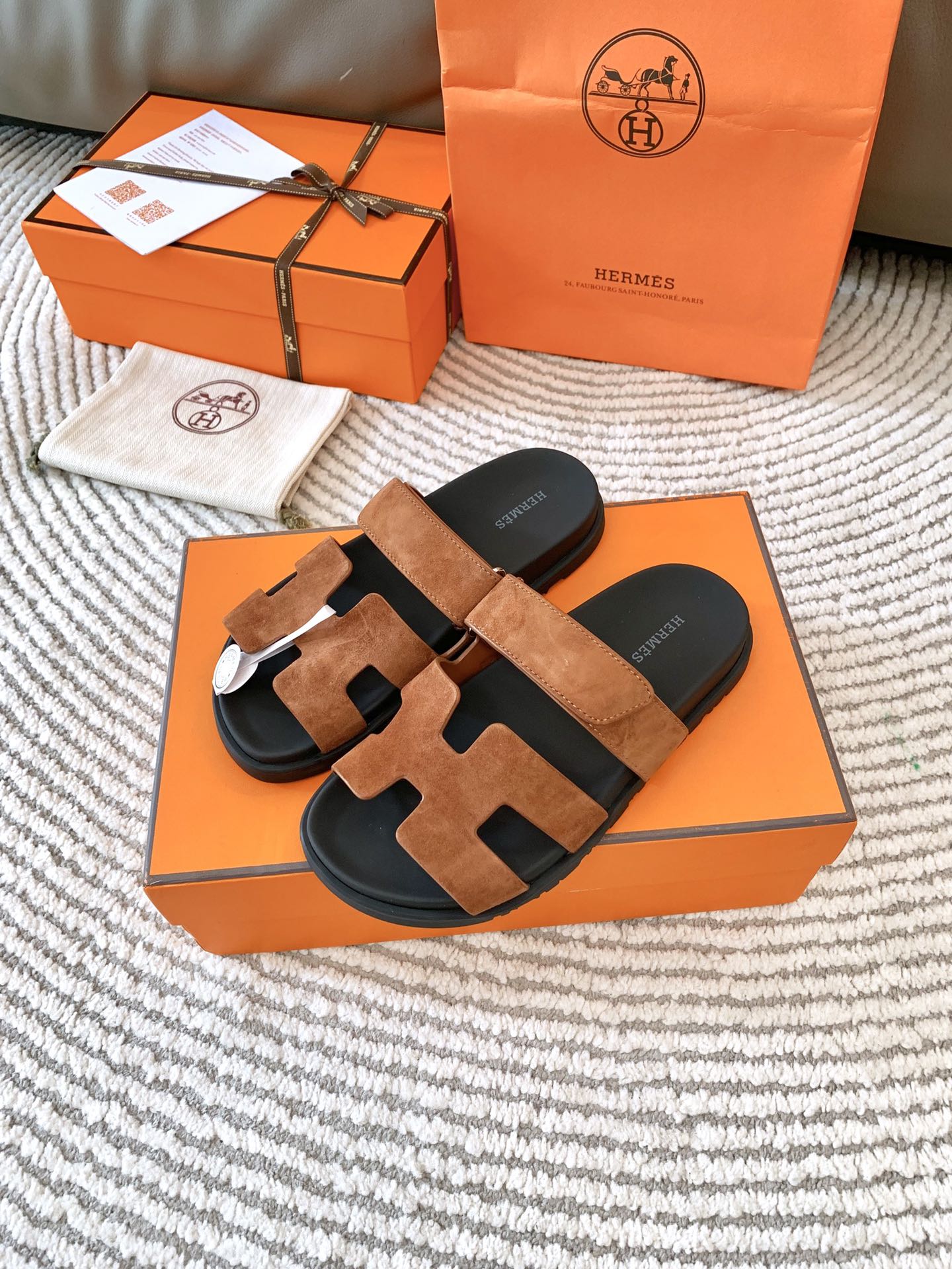 HM Chypre Sandal Brown Suede 963544