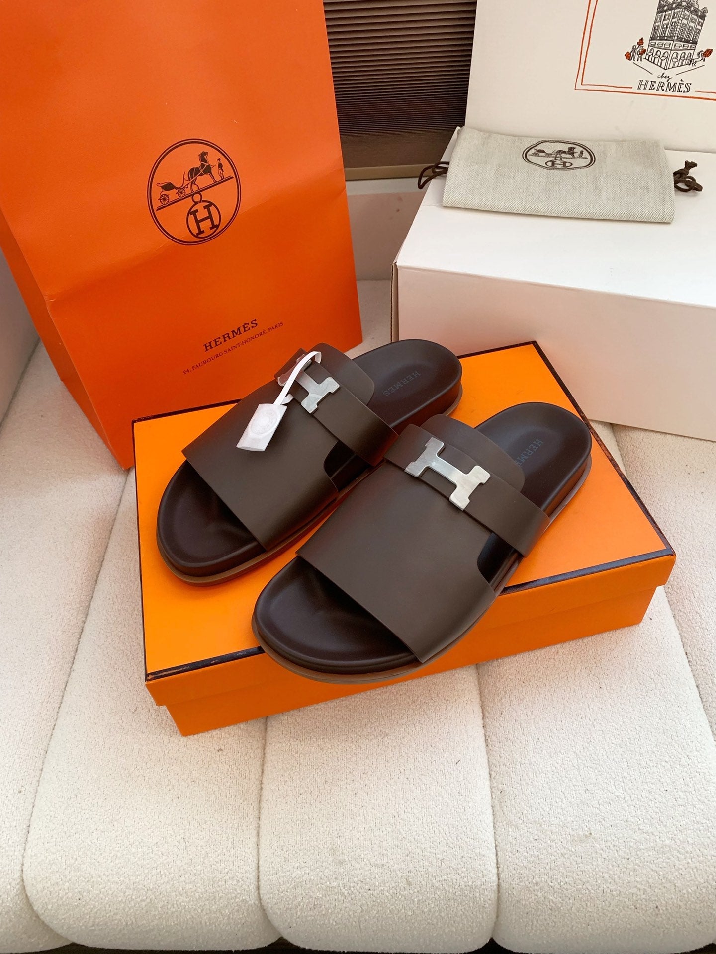 HM Men Jaures Sandal Brown Cowhide 614862