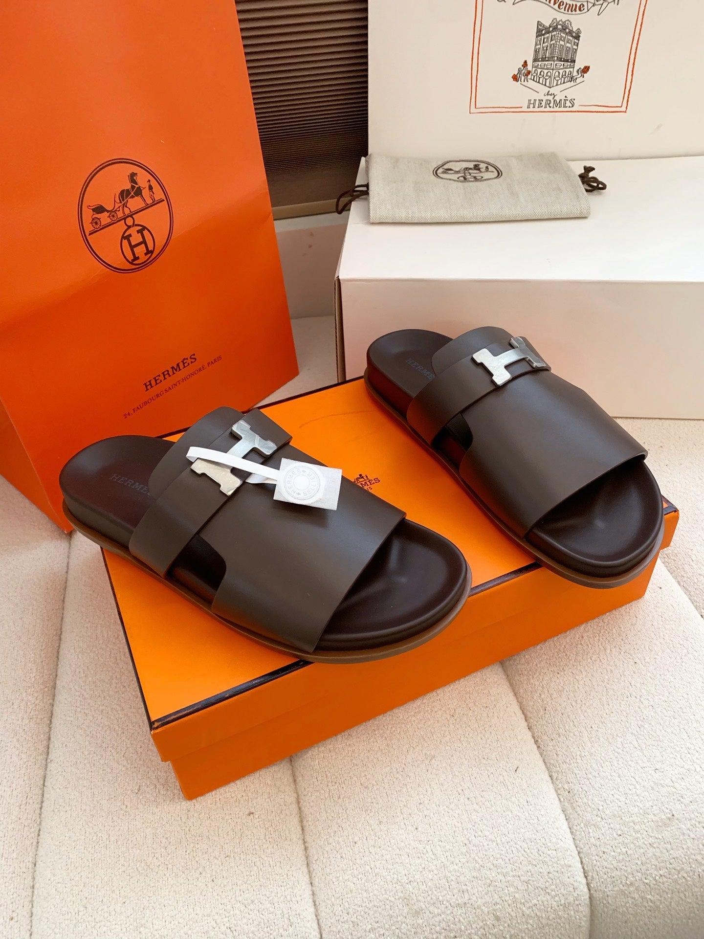 HM Men Jaures Sandal Brown Cowhide 614862