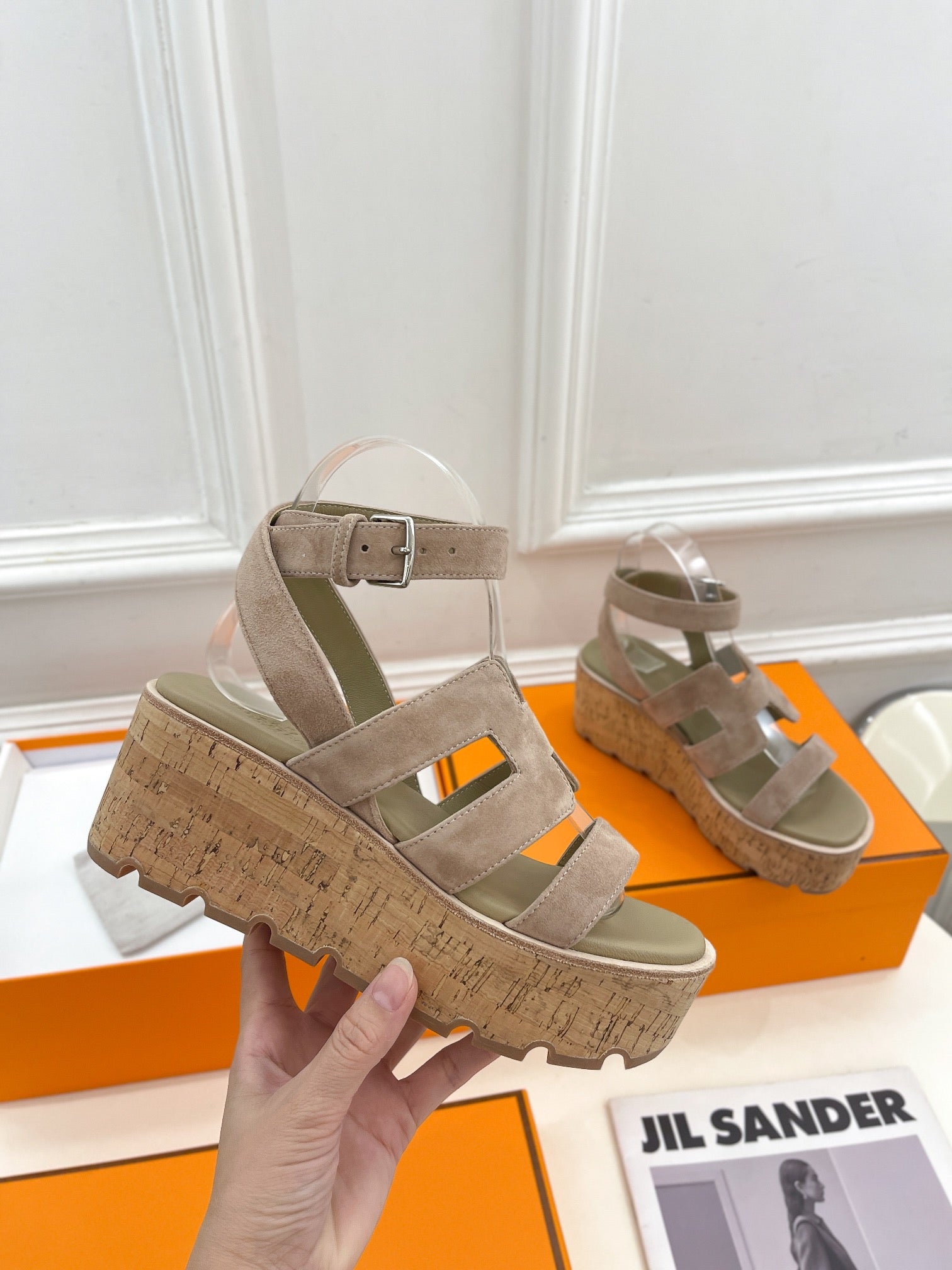 Havane 30 Sandal Light Brown Suede