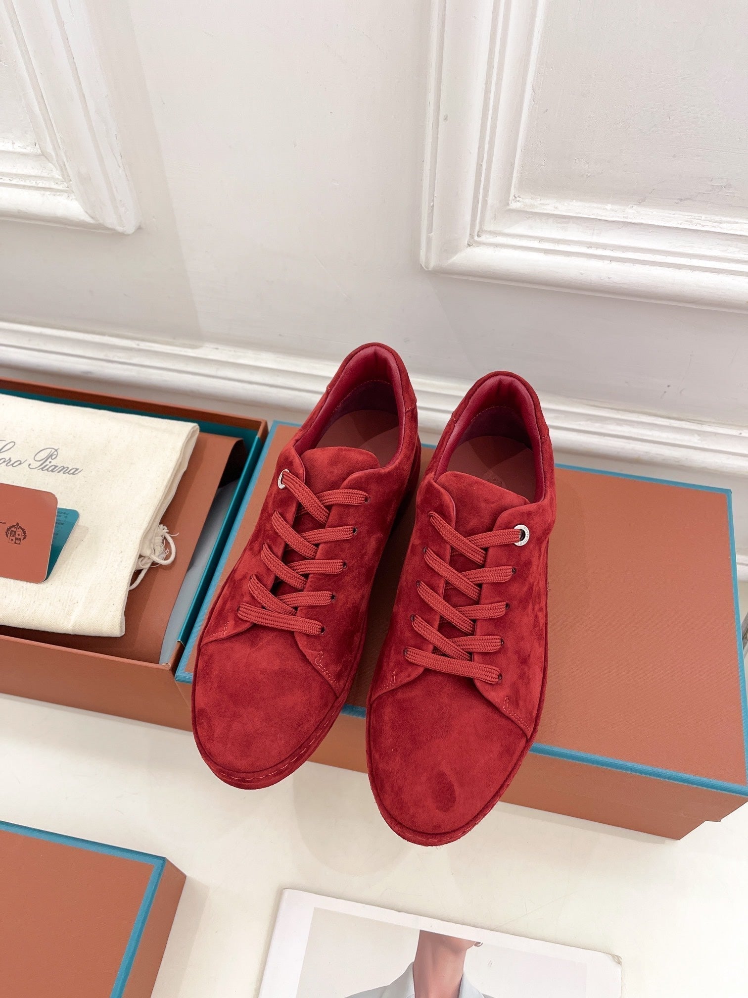 LP Nuage Sneaker In Red Suede 988283