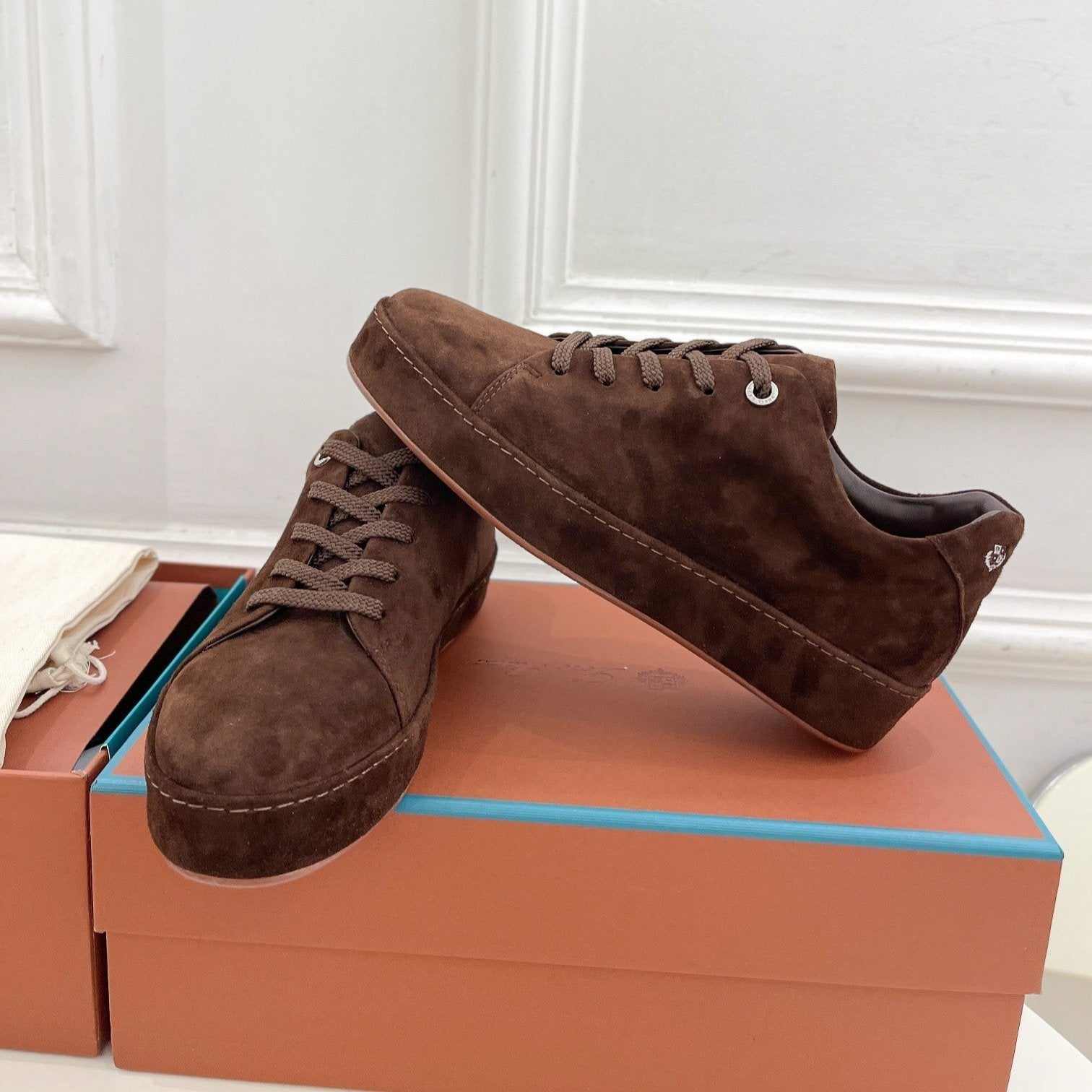 LP Nuage Sneaker In Brown Chocolate Suede 988291