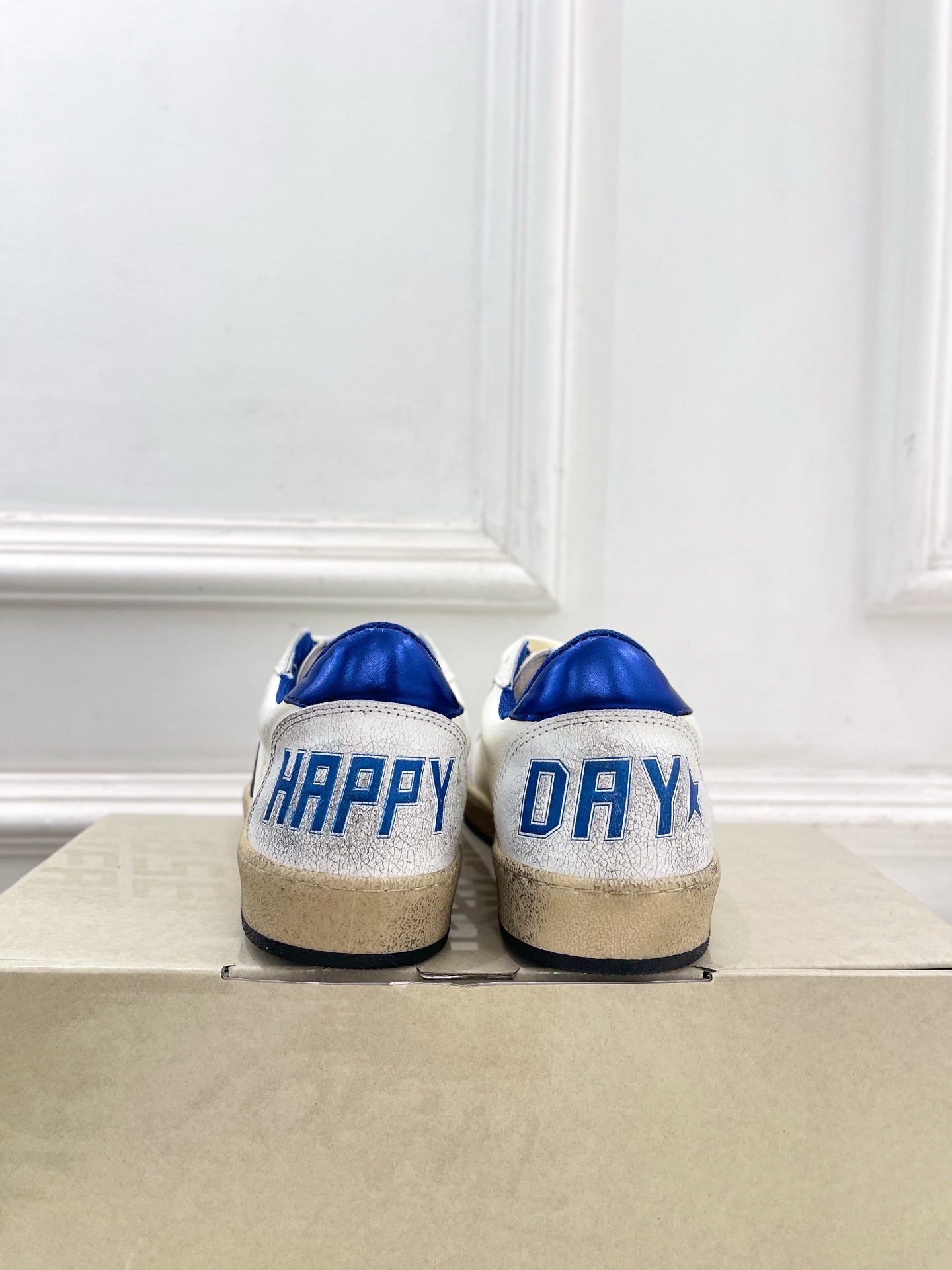 Golden Goose 26s Super-Star Blue Star White Leather 947744