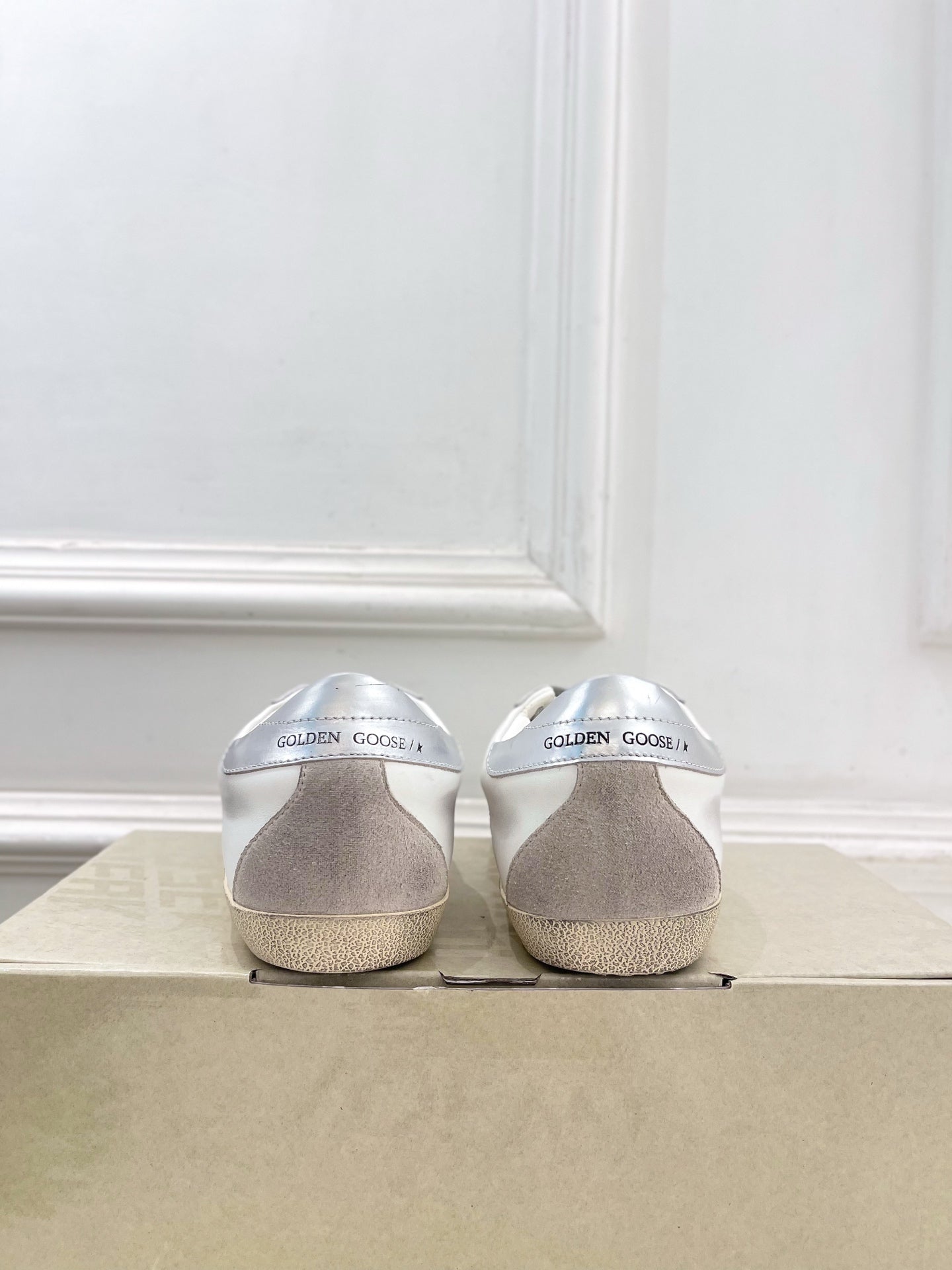 Golden Goose 26s Super-Star Grey Star White Grey Leather 947748