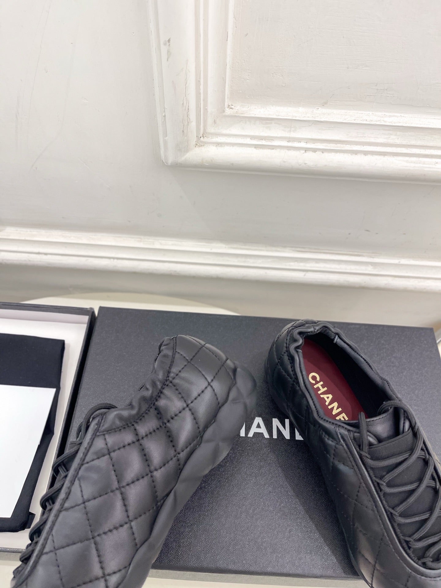 CC 26s Sneakers Black Quilted Lambskin 946988