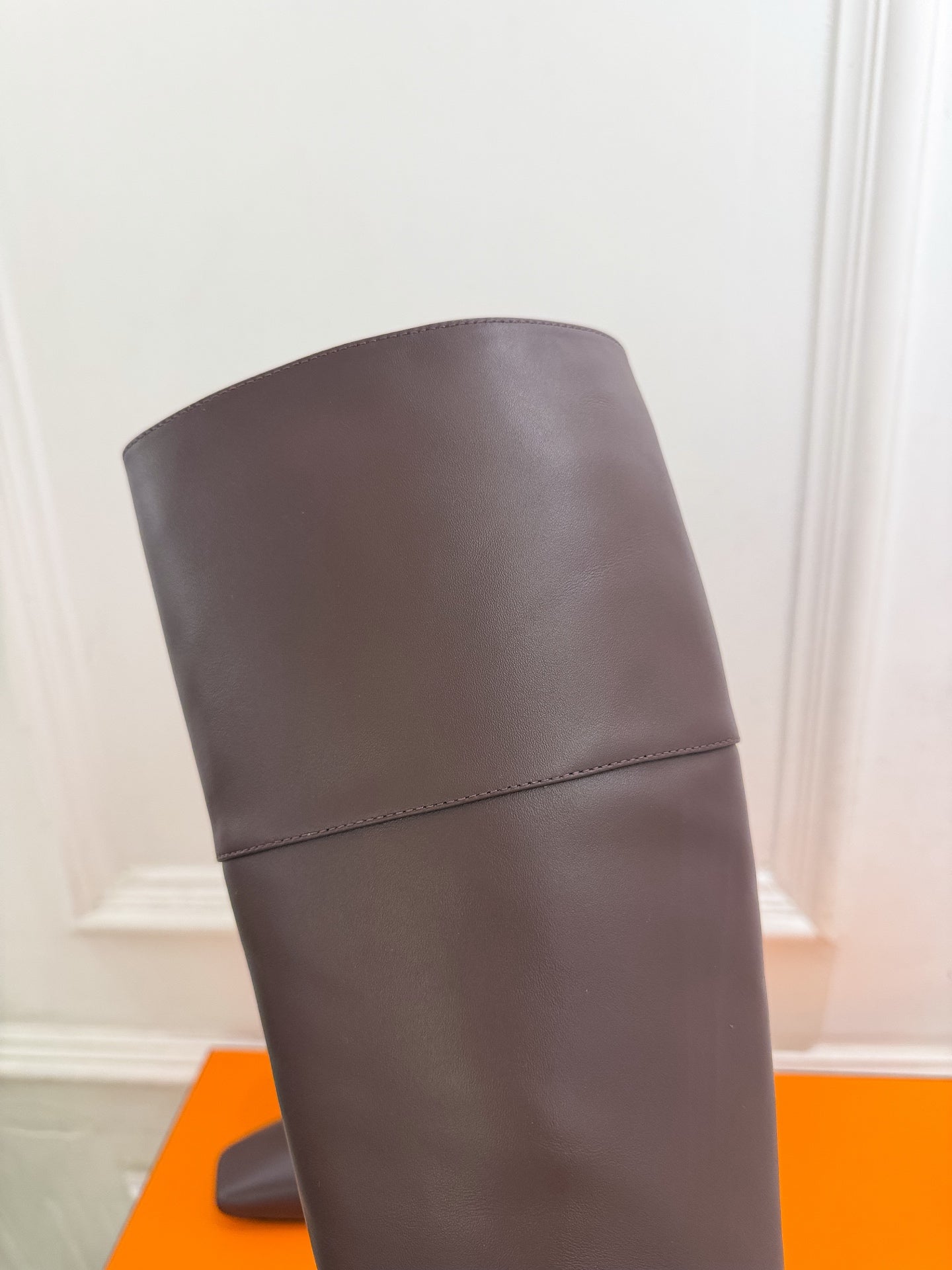 HM 26s Knee High Boots Dark Brown Smooth Leather 112133