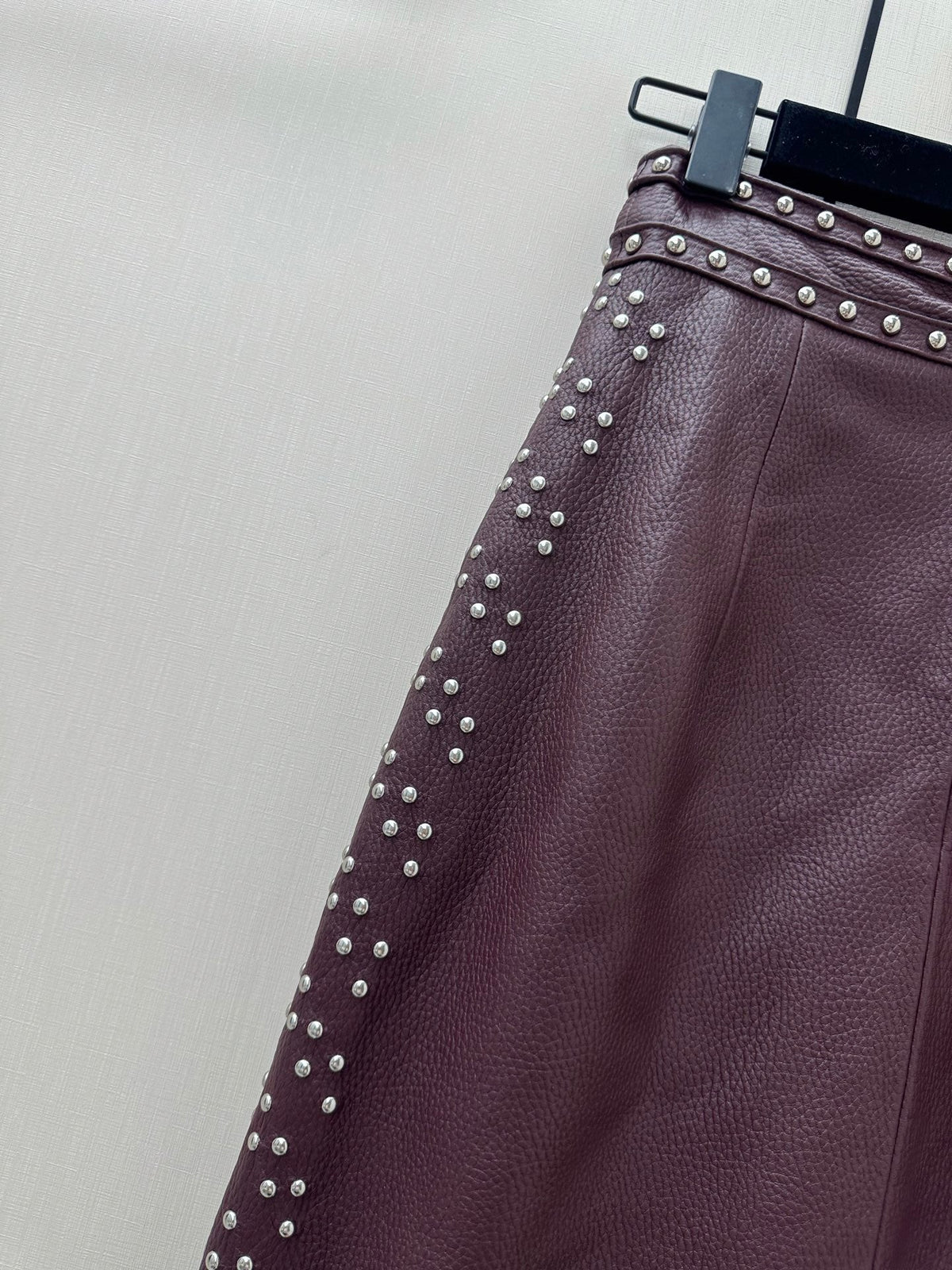 Hermes 26s Leather Skirt 733