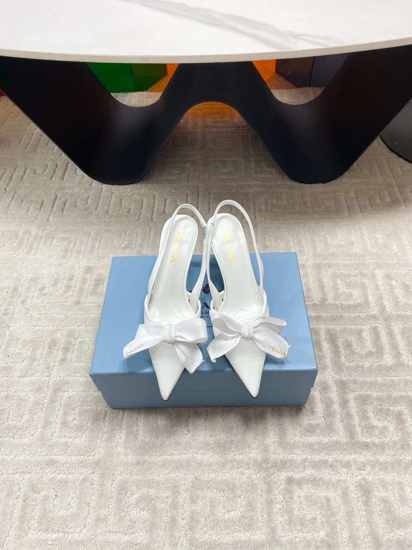 PRA 2026S Slingback 70 White Sheepskin 663435