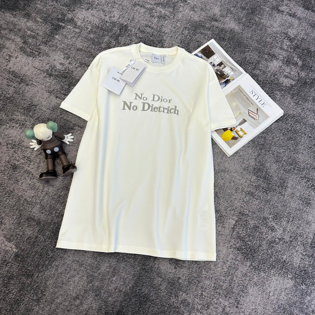 Dior 2026 T-shirt White Apricot Cotton 359224