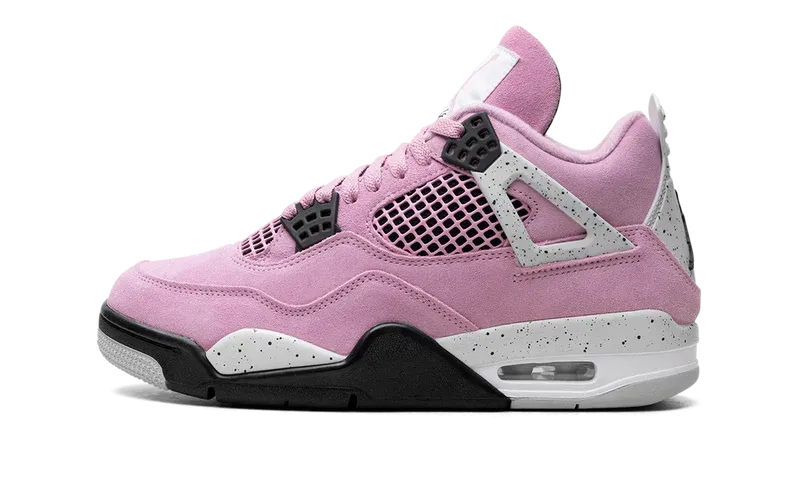 Nike Air Jordan 4 Retro Pink Black Suede