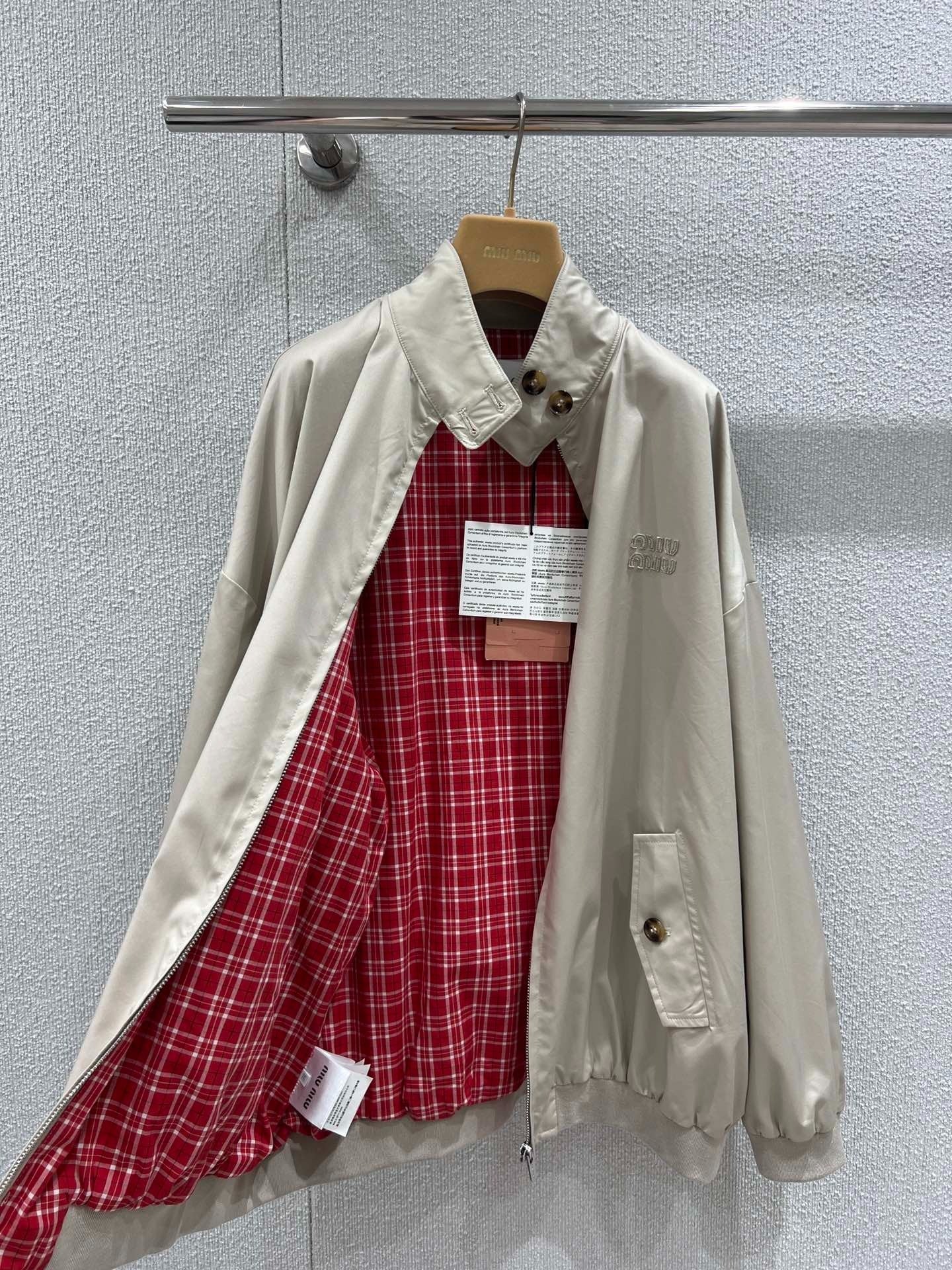 MIUMIU OVERSIZED BOMBER JACKET 268903