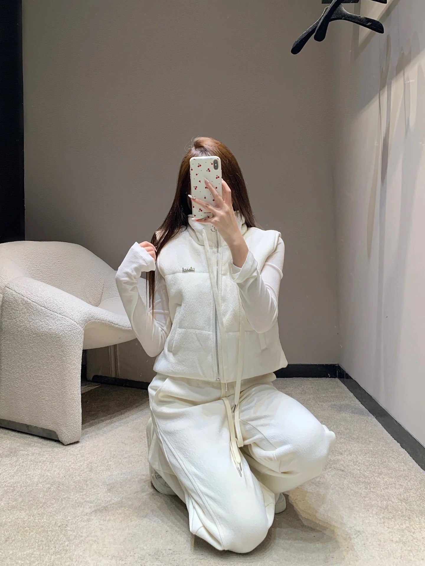 CHANEL 25S KNIT BLAZER AND DRAWSTRING PANTS SET 388