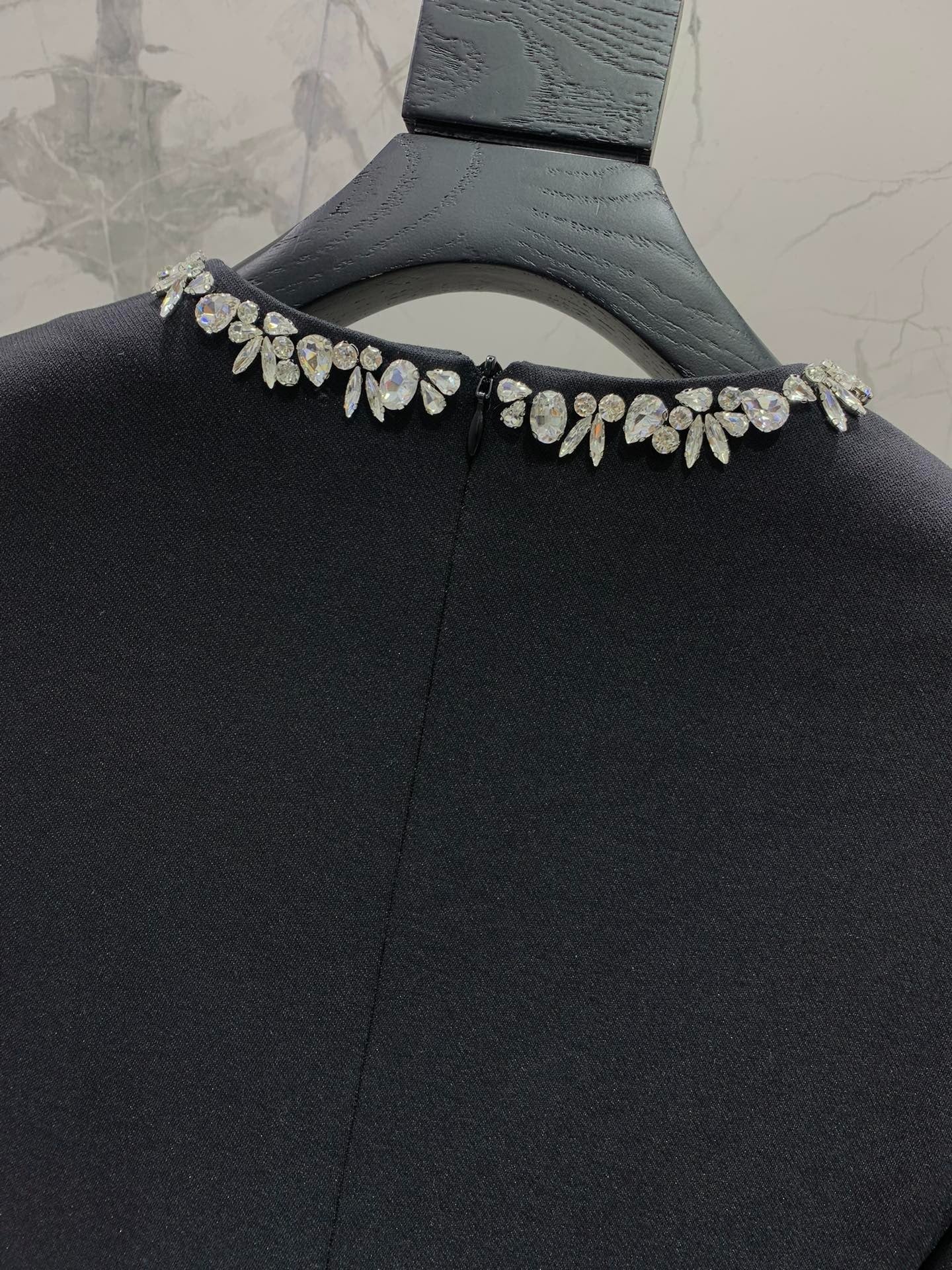 YSL 25S DIAMOND-EMBELLISHED LONG DRESS STYLE 186