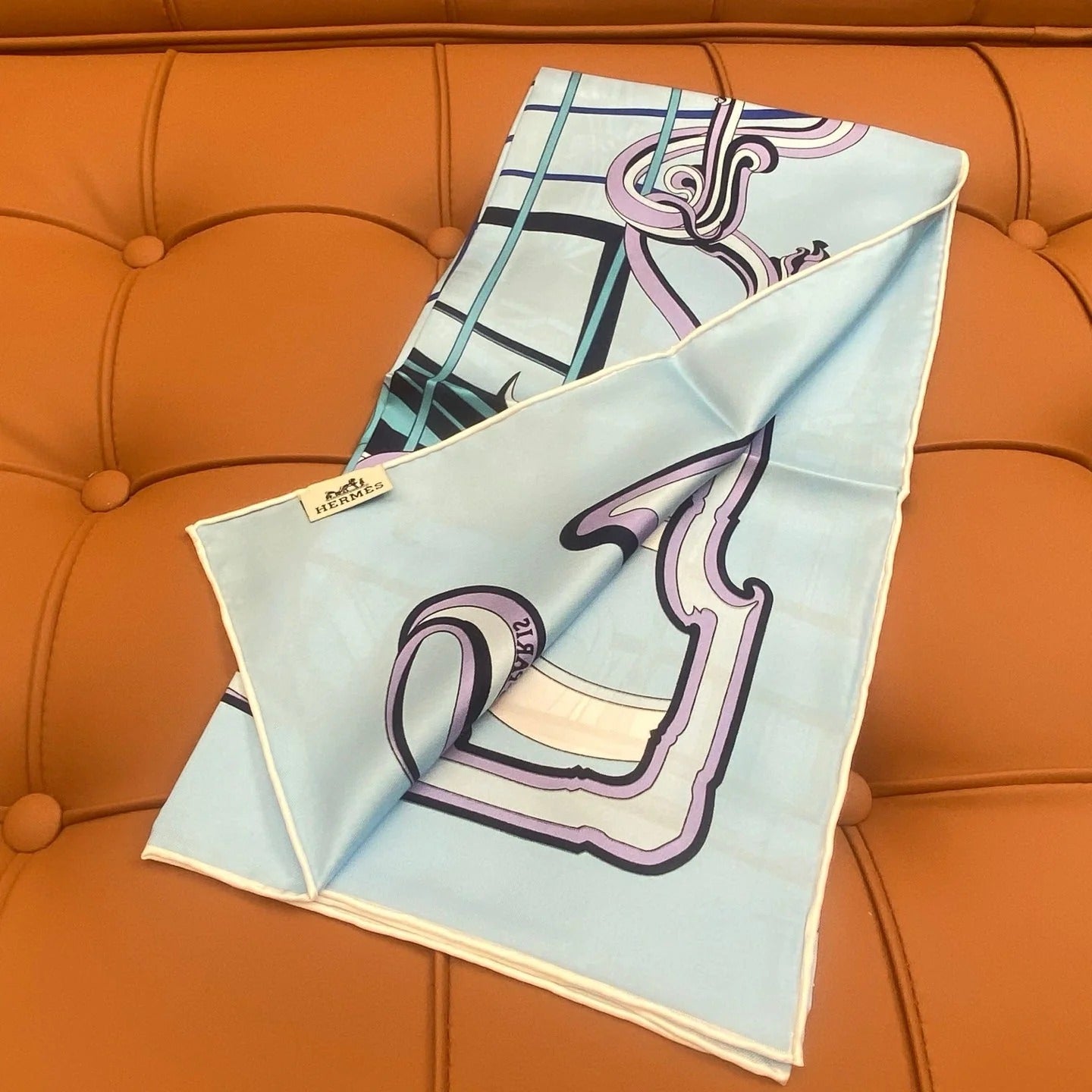 HERMES 25S SCARF 90 IN SILK 718488