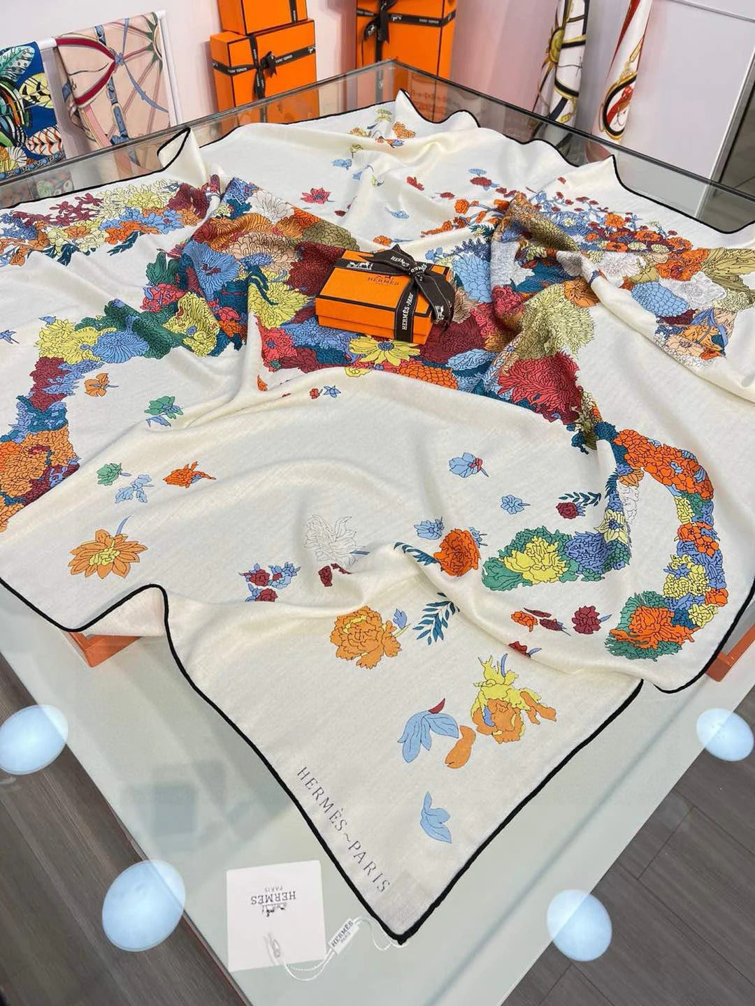 HERMES 25S SCARF 140 IN SILK 724766