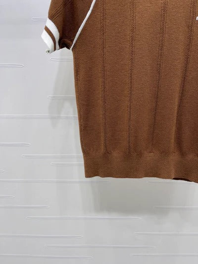 Miumiu 2026 T-shirt White Blue Brown Wool