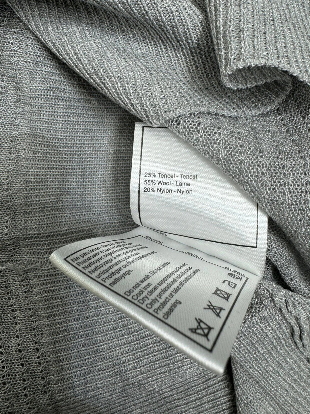 CHANEL POLO SHIRT GREY 274898