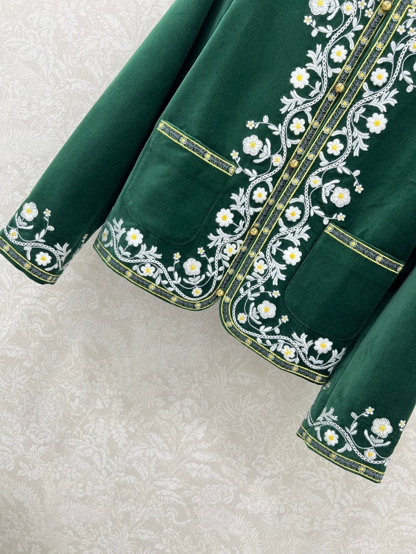 CELINE VELVET EMBROIDERED JACKET 275257