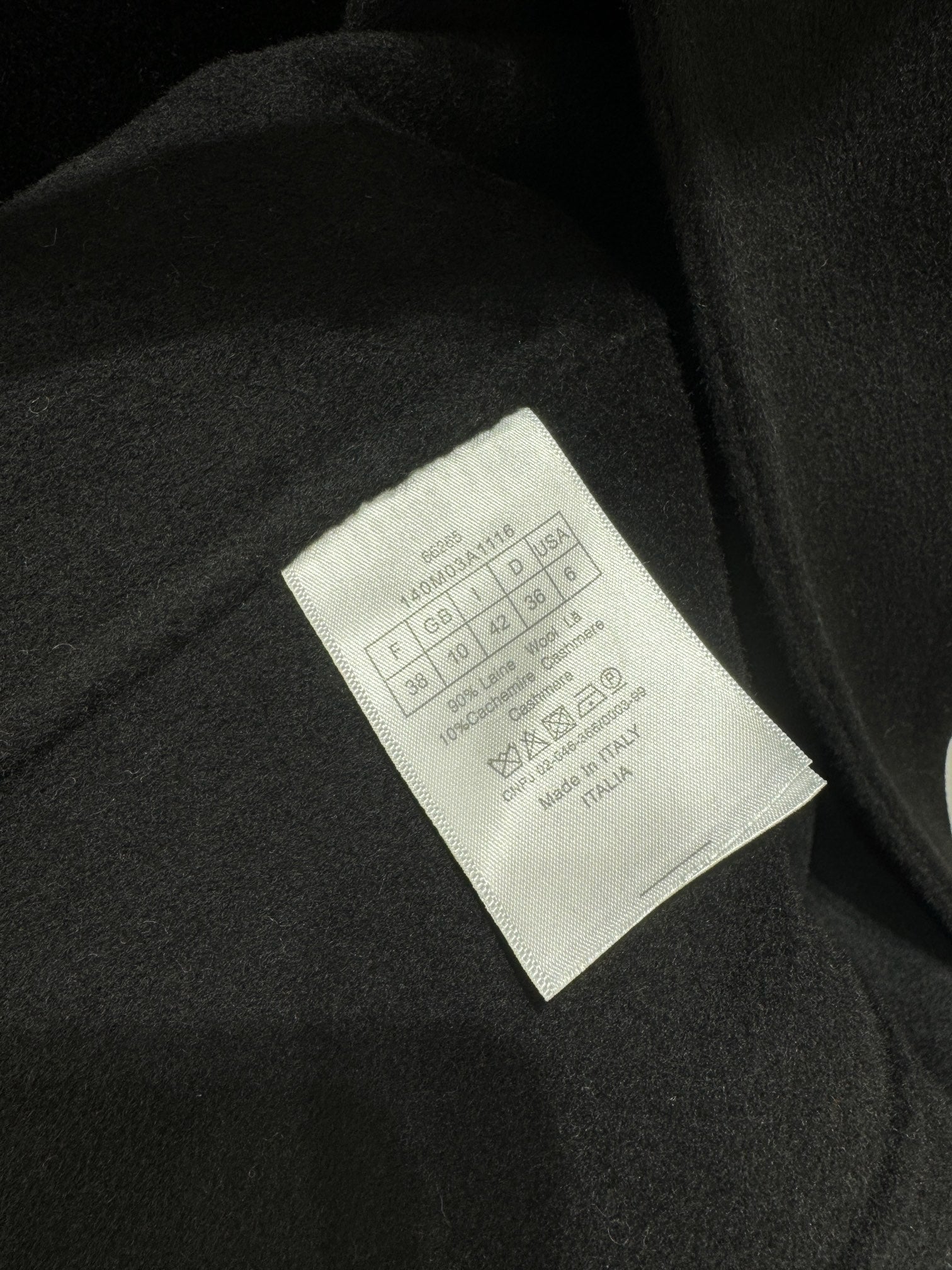 DIOR 25S CASHMERE COAT STYLE 278