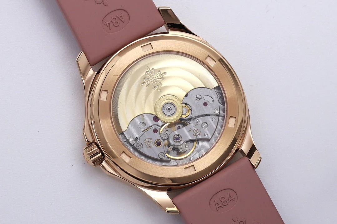 Patek Philippe Aquanaut Luce 35.6mm Rose Gold Case Pink Rubber Strap
