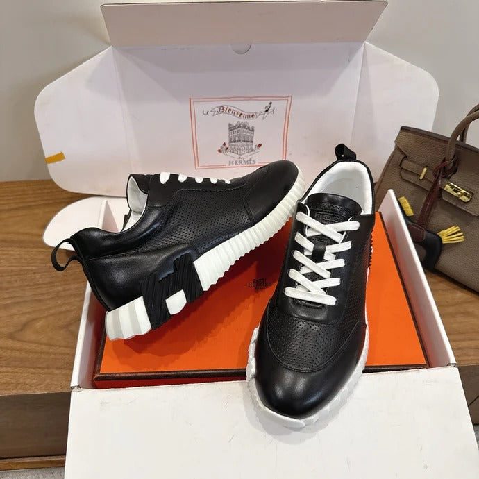HM 26ss Sneakers Black Leather 638578