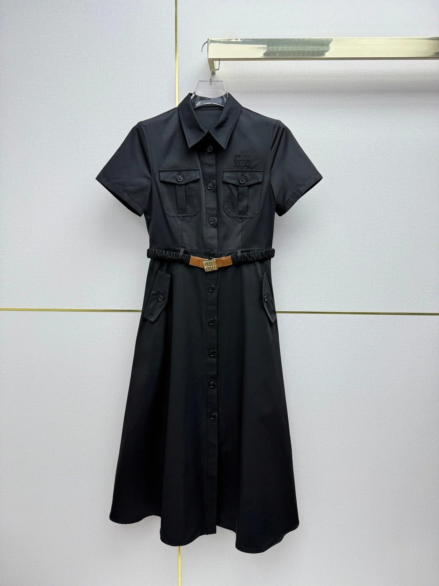 Miumiu 2026 Elegant Commuter Workwear Dress Cotton 380418