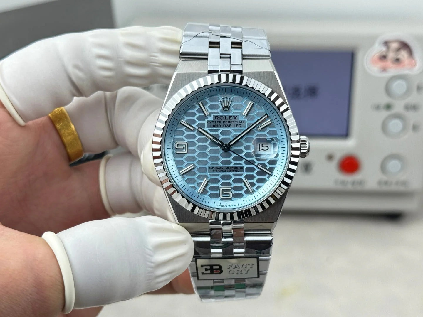 Rolex Land-Dweller Ice Blue Dial
