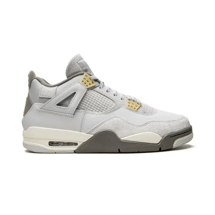 Nike Air Jordan 4 Light Gray Suede Leather