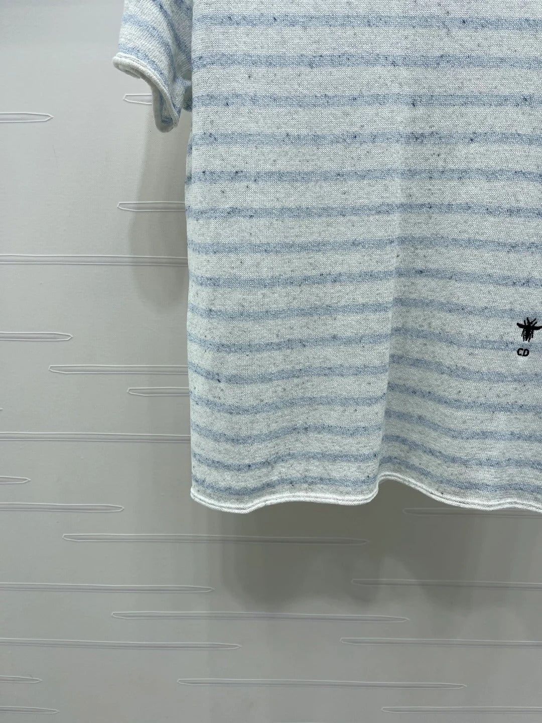 Dior 2026 Striped T-shirt Blue and Pink Wool