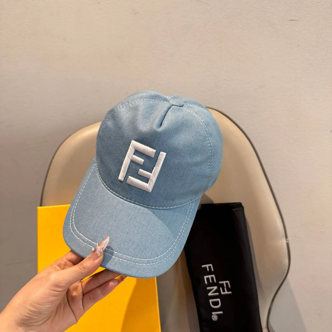Fendi Double F Baseball Cap Cotton 323705