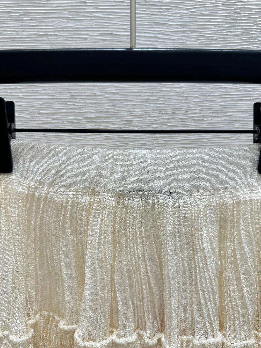 Miumiu 2026 Midi Skirt Beige White Cotton 516813