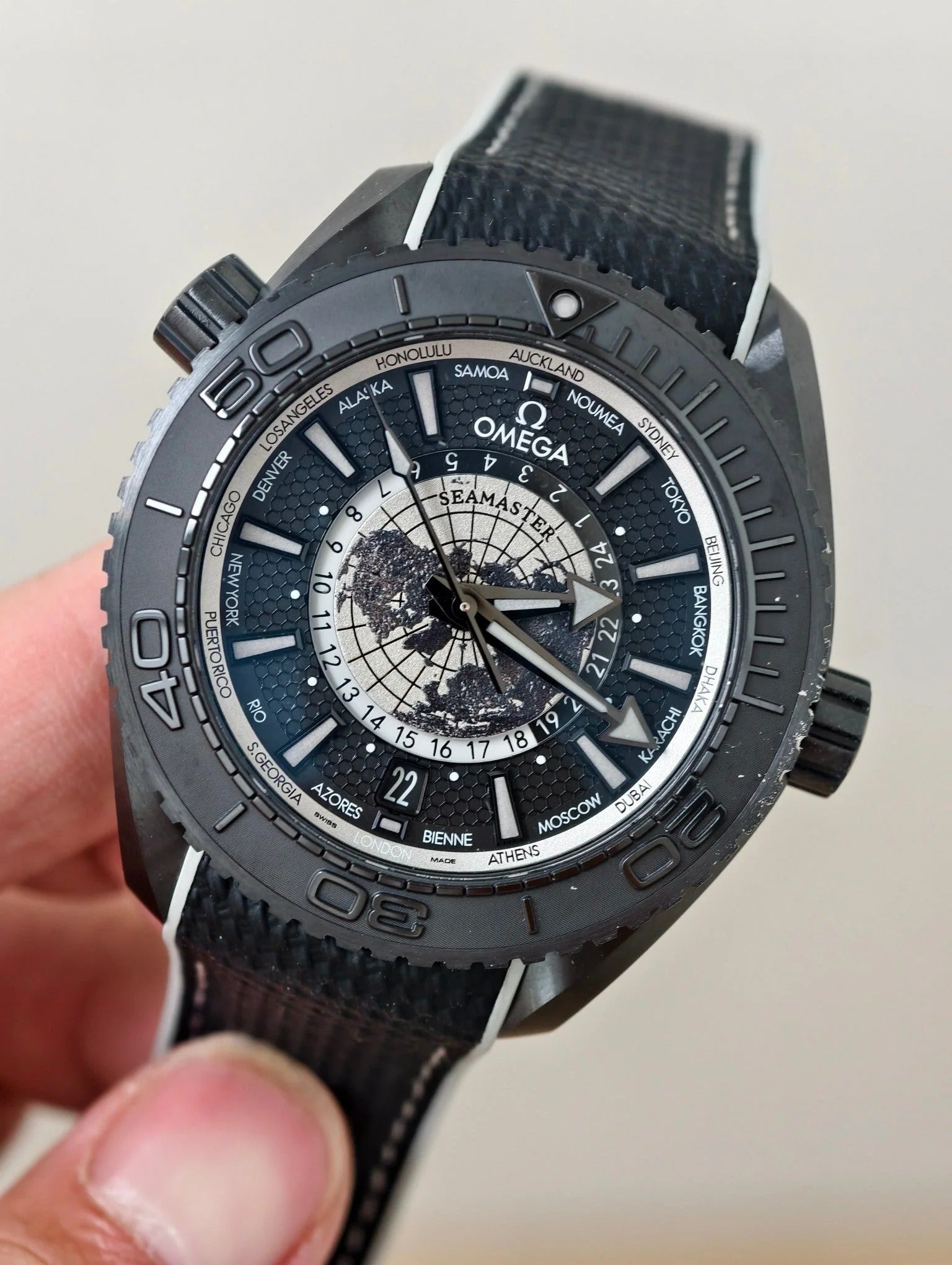 Omega Seamaster Planet Ocean Worldtimer 45.5mm Watch
