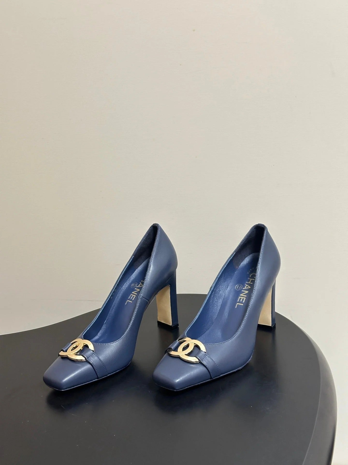 Chanel 2026 Chunky High Heels Leather Sheepskin 834665