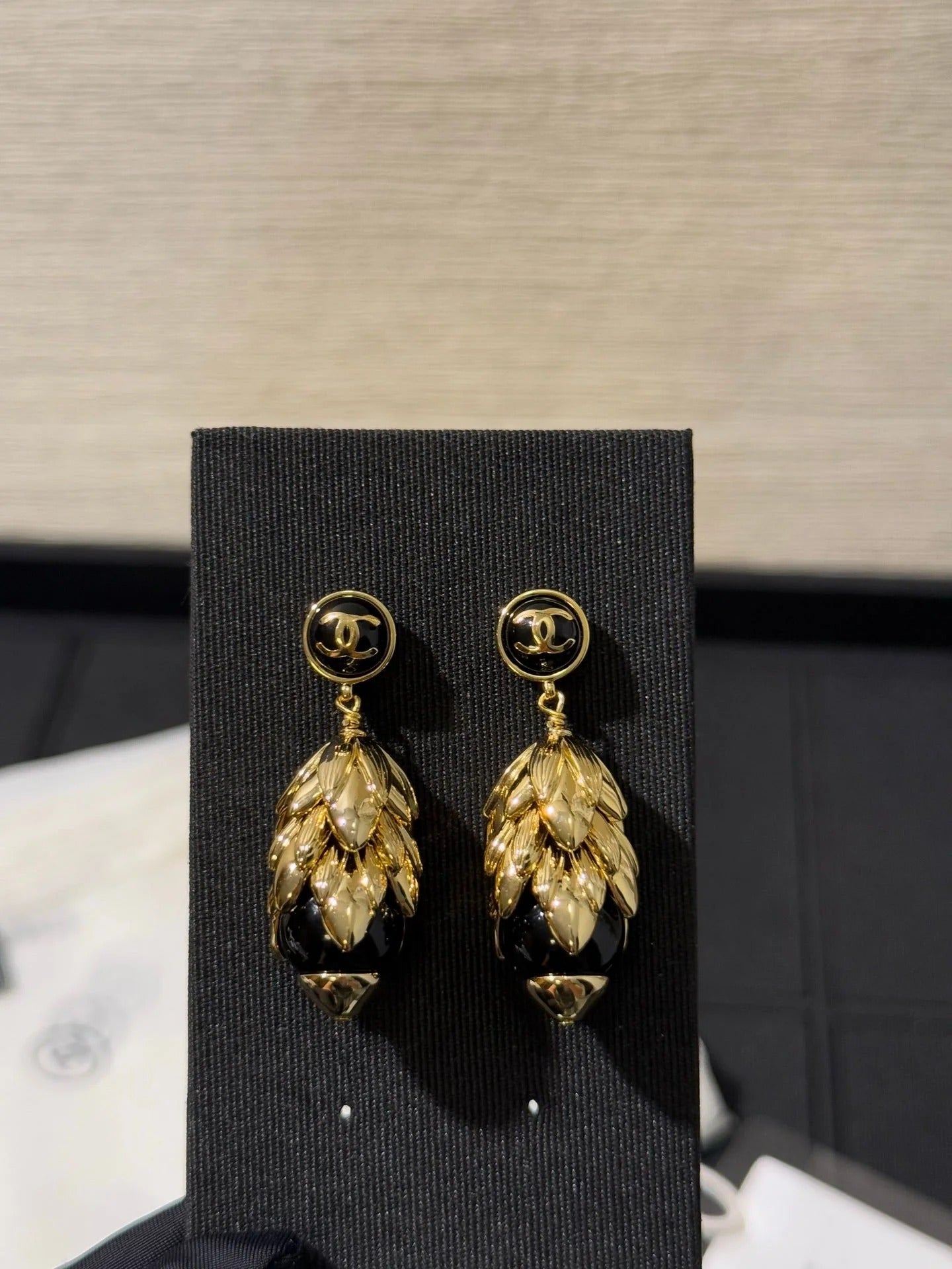 Chanel 2026 Large Gold Wheat Earrings
