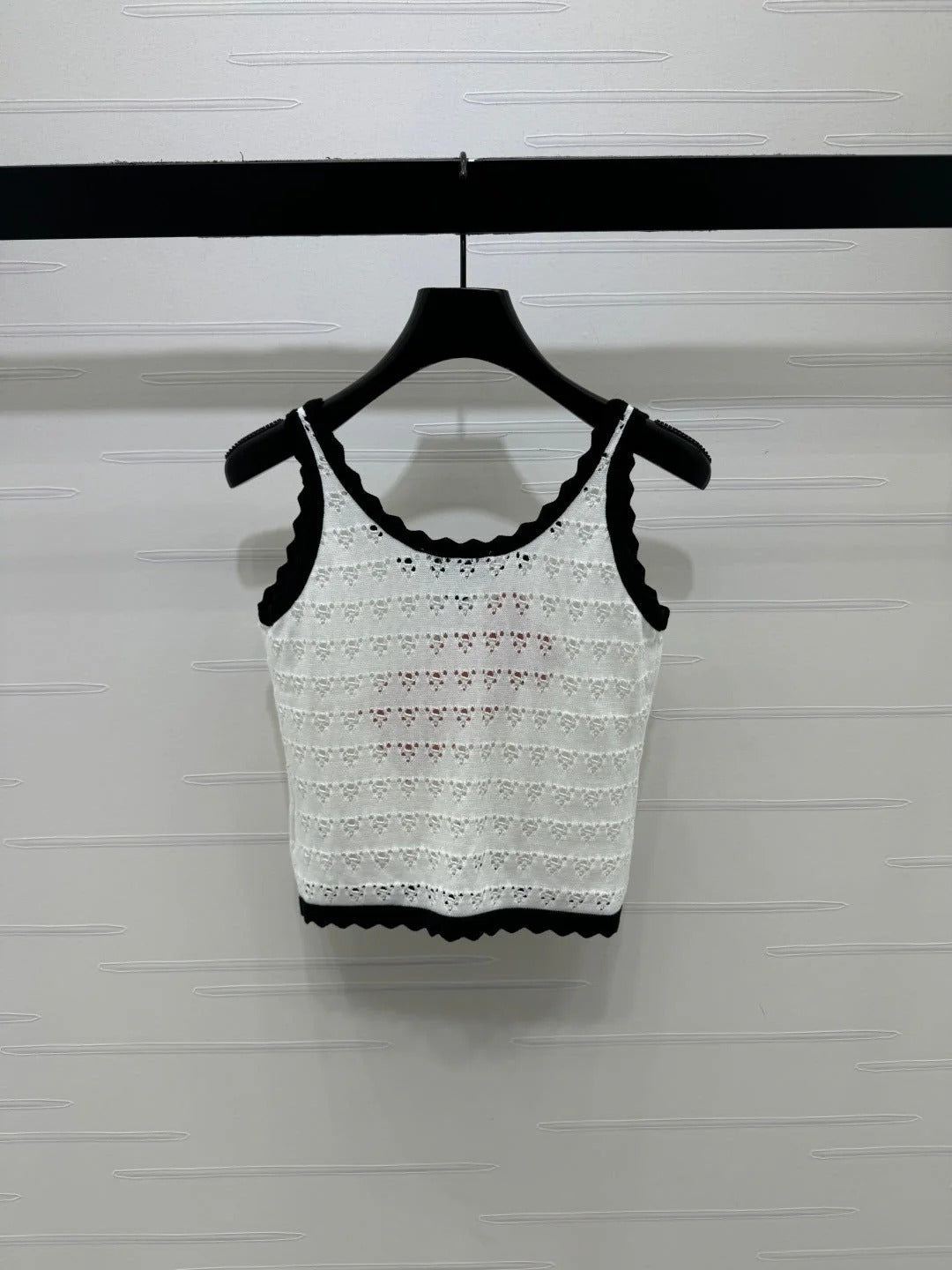 Miumiu 2026 Hollow-out Knit Camisole Wool 375025