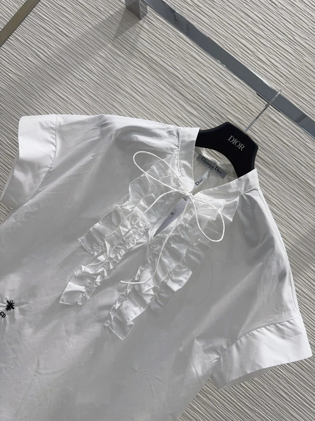 Dior 2026 Short-Sleeved Shirts Bow Detail Tencel
