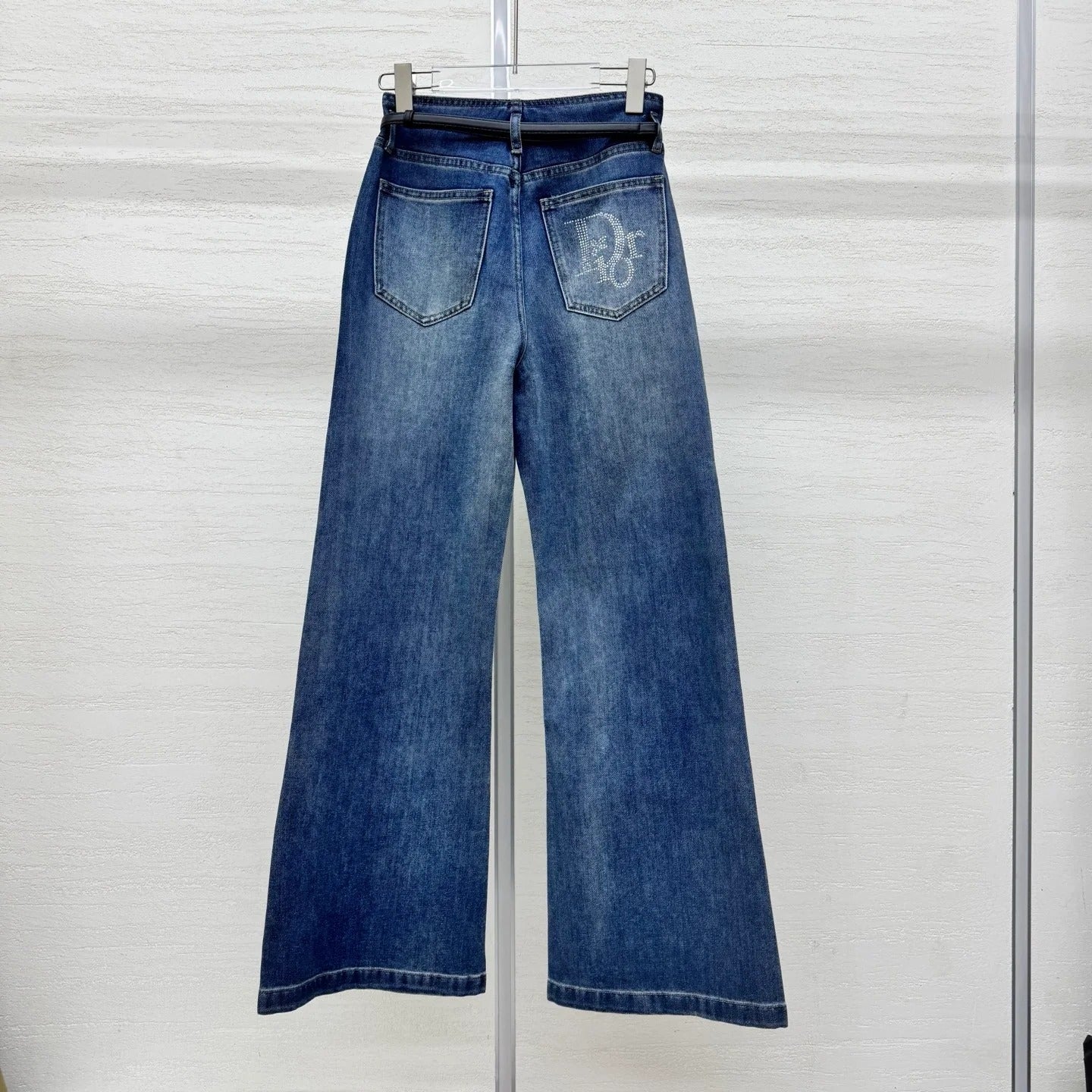 Dior 2026 Belt Buckle Jean Blue Cotton