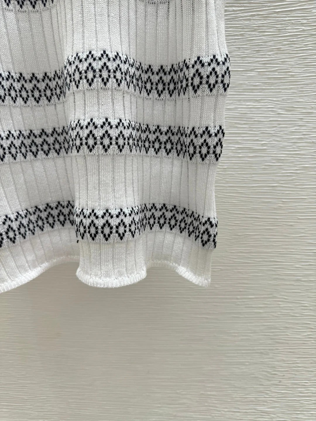 Chanel 2026 Striped Short-Sleeve Shirt Tencel 516741