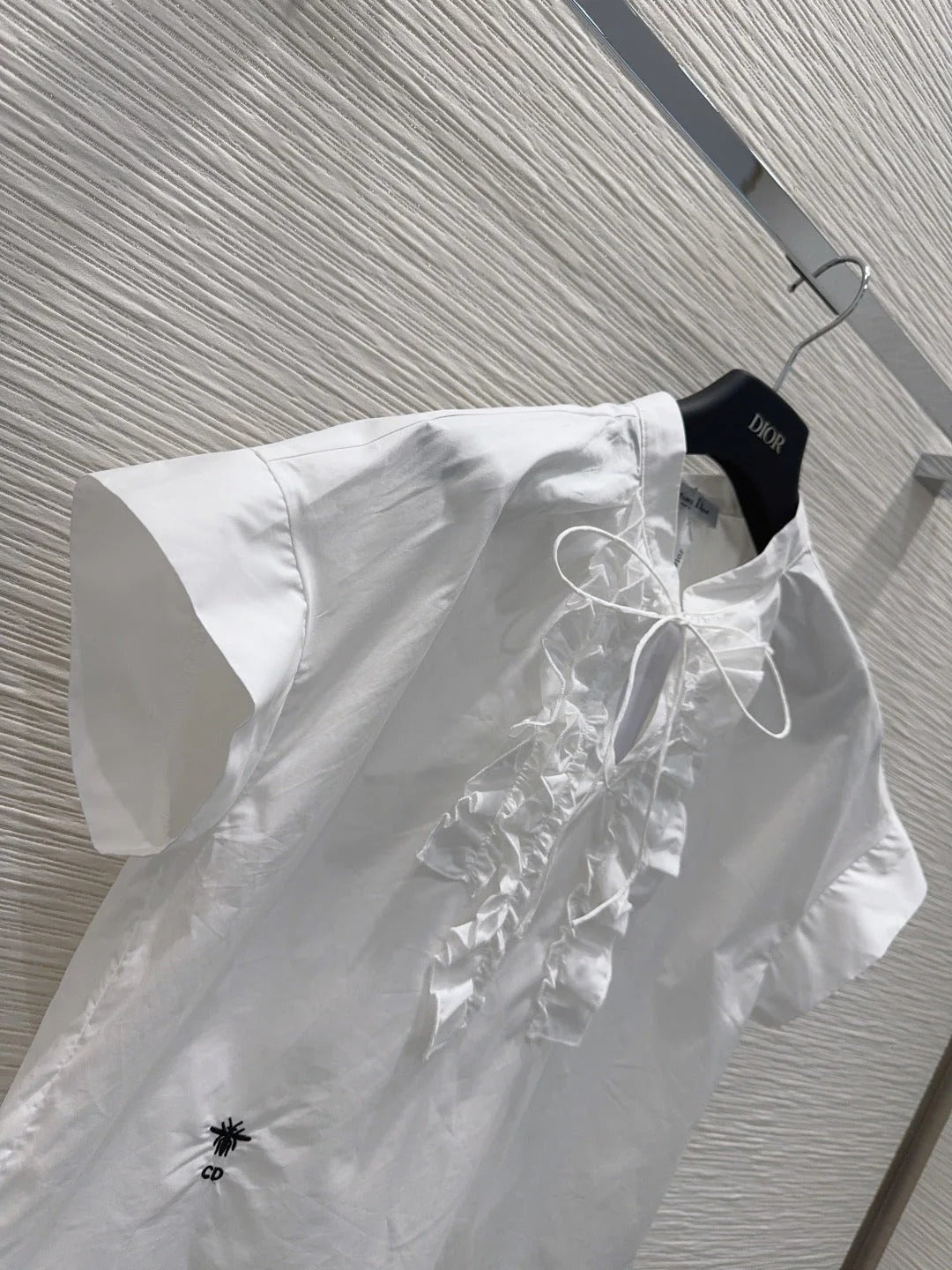 Dior 2026 Short-Sleeved Shirts Bow Detail Tencel