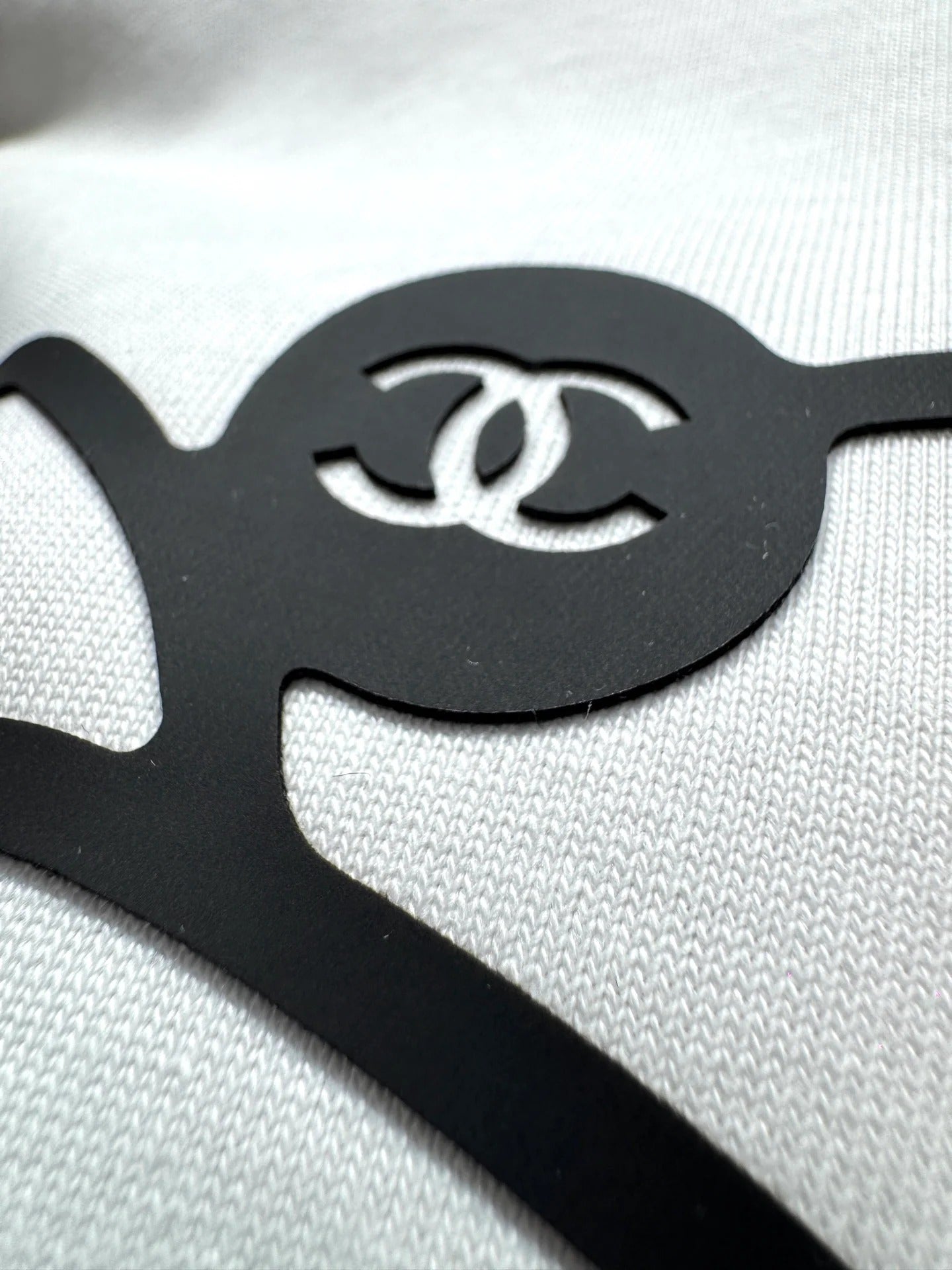 Chanel 2026 Logo Short-Sleeve T-Shirt White Cotton