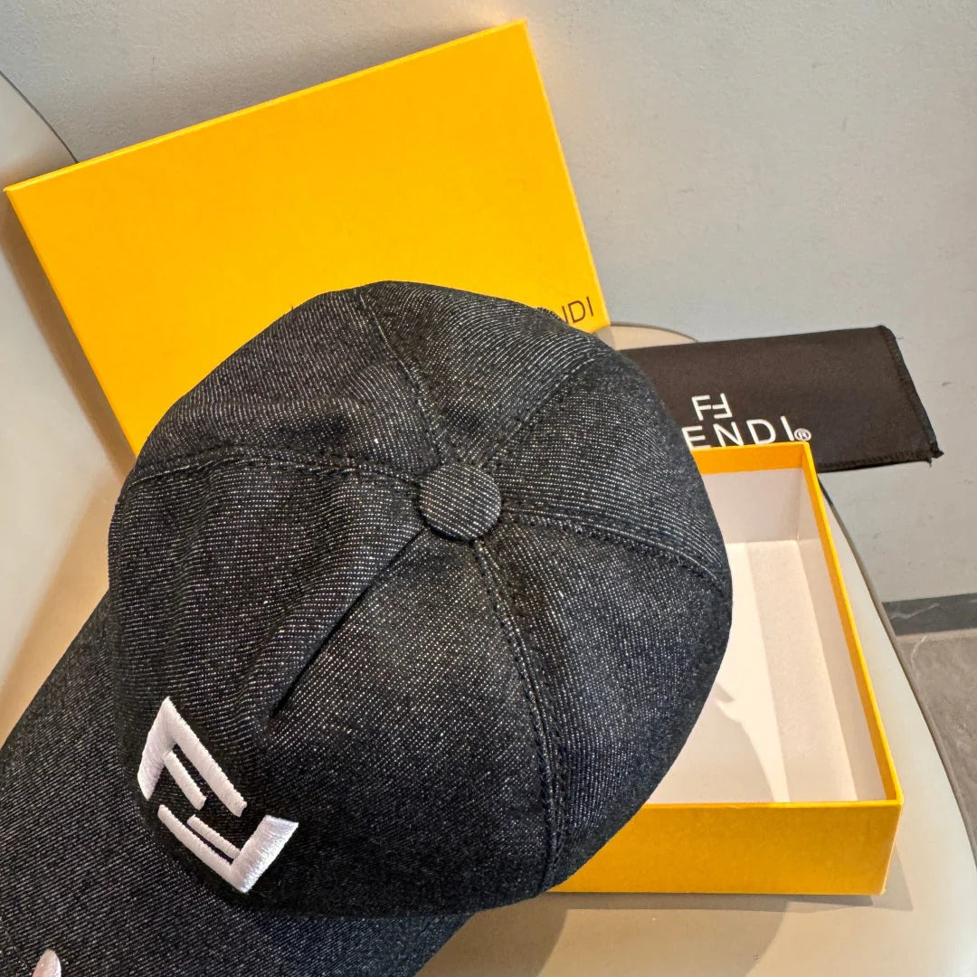 Fendi Double F Baseball Cap Cotton 323705