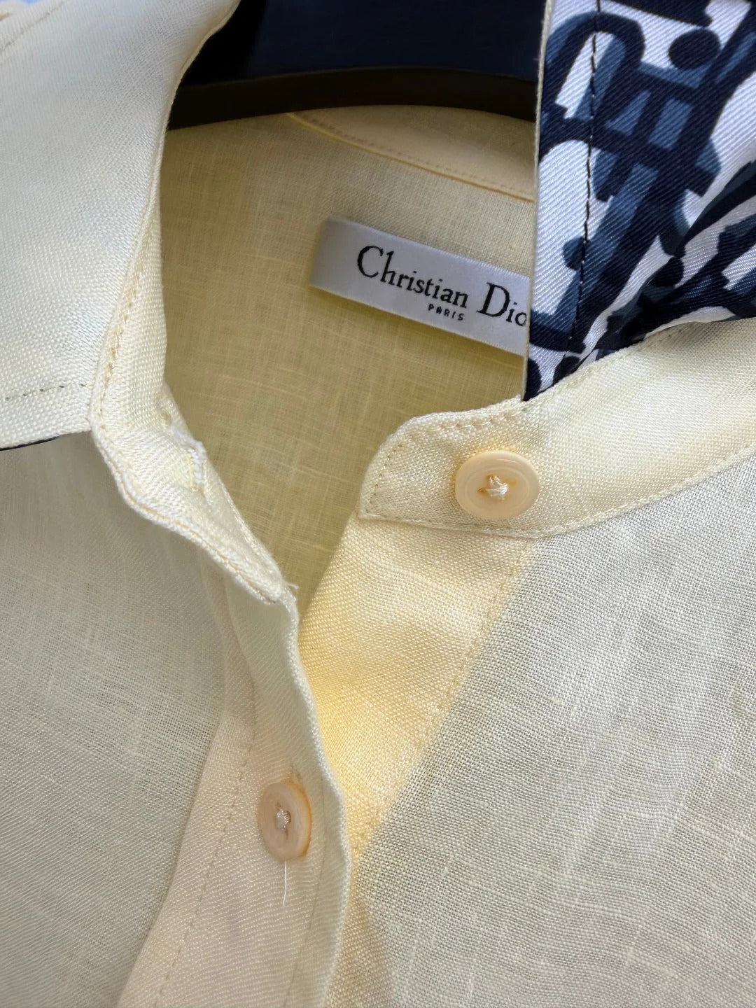 CD 2026 Shirt and Shorts Casual Set Yellow Cotton 440646