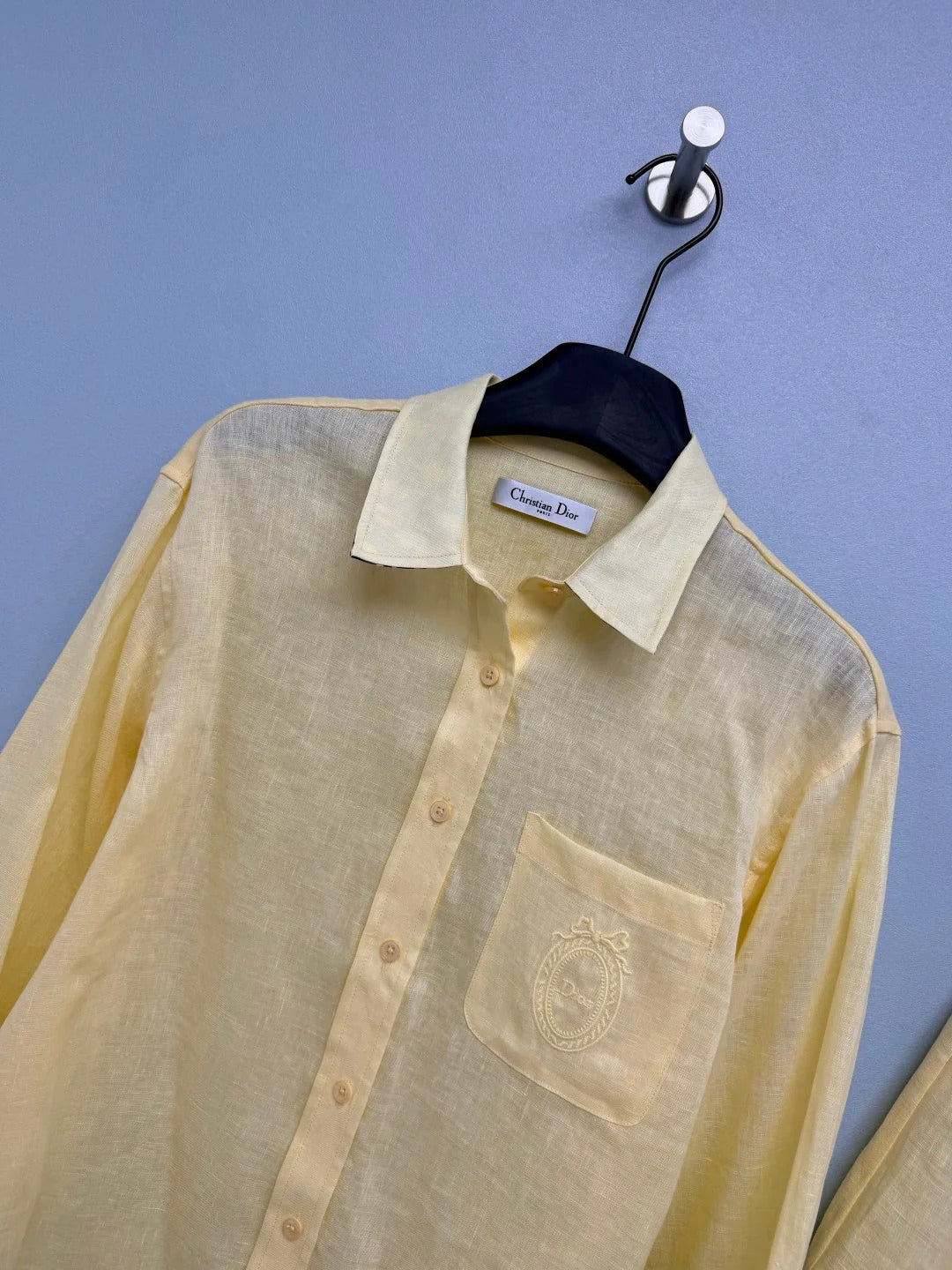 CD 2026 Shirt and Shorts Casual Set Yellow Cotton 440646