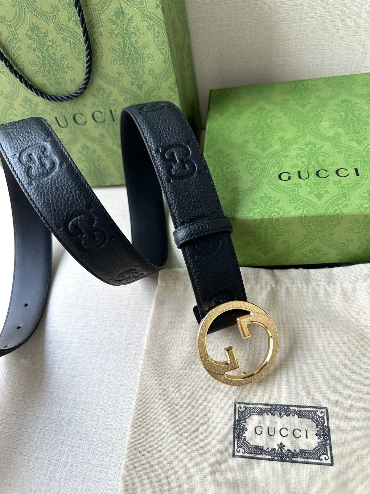 Gucci 2026 Blondie Wide Belt 40mm Calfskin