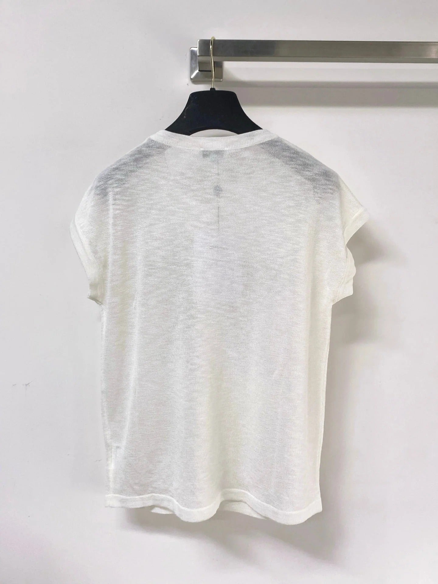 Chanel 2026 Short-Sleeve Shirt Bow Graphic Acrylic 375054
